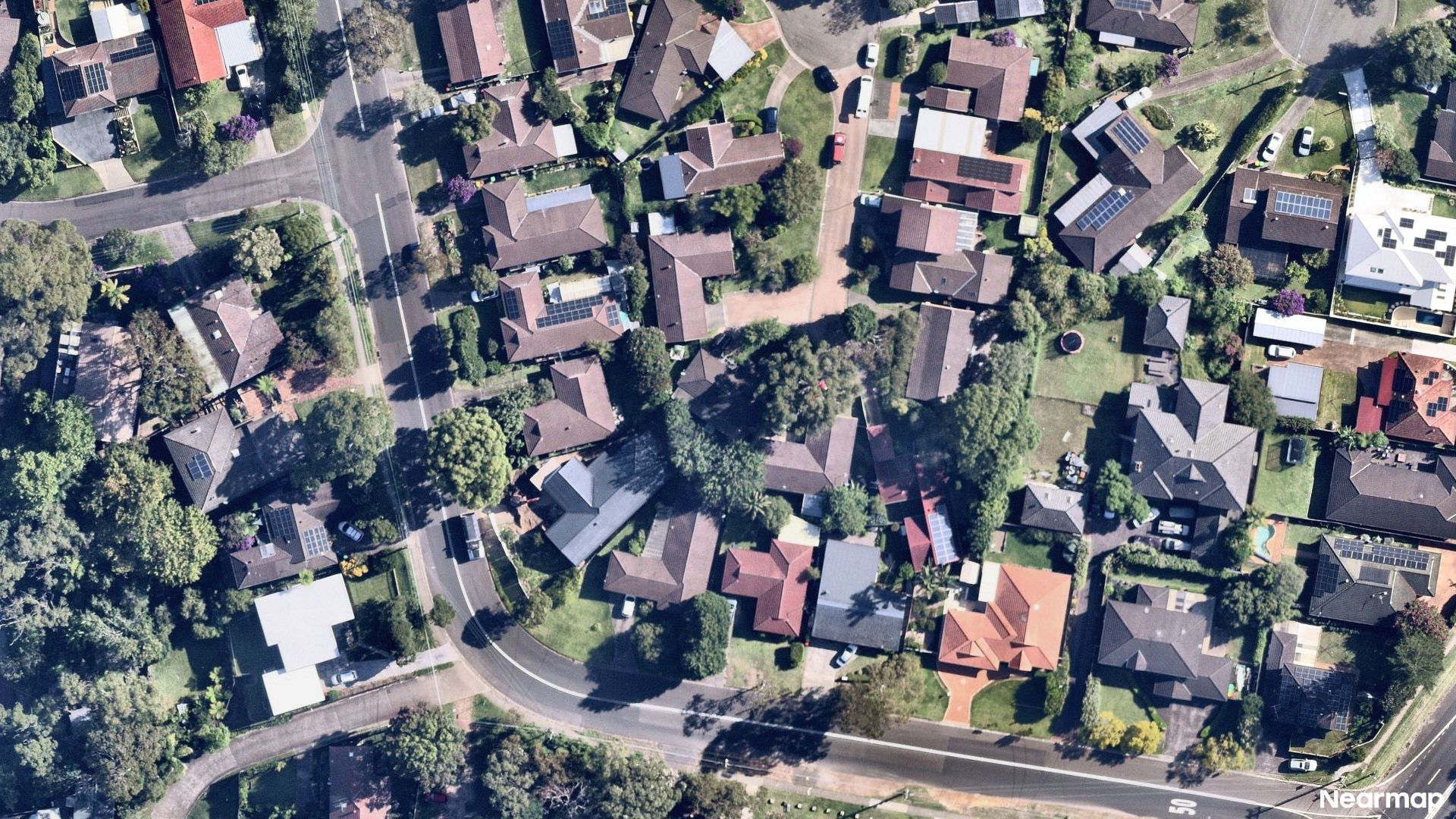 Vertical aerial view
