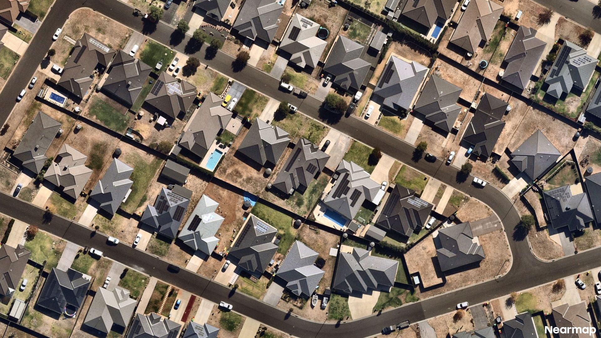 Vertical aerial view