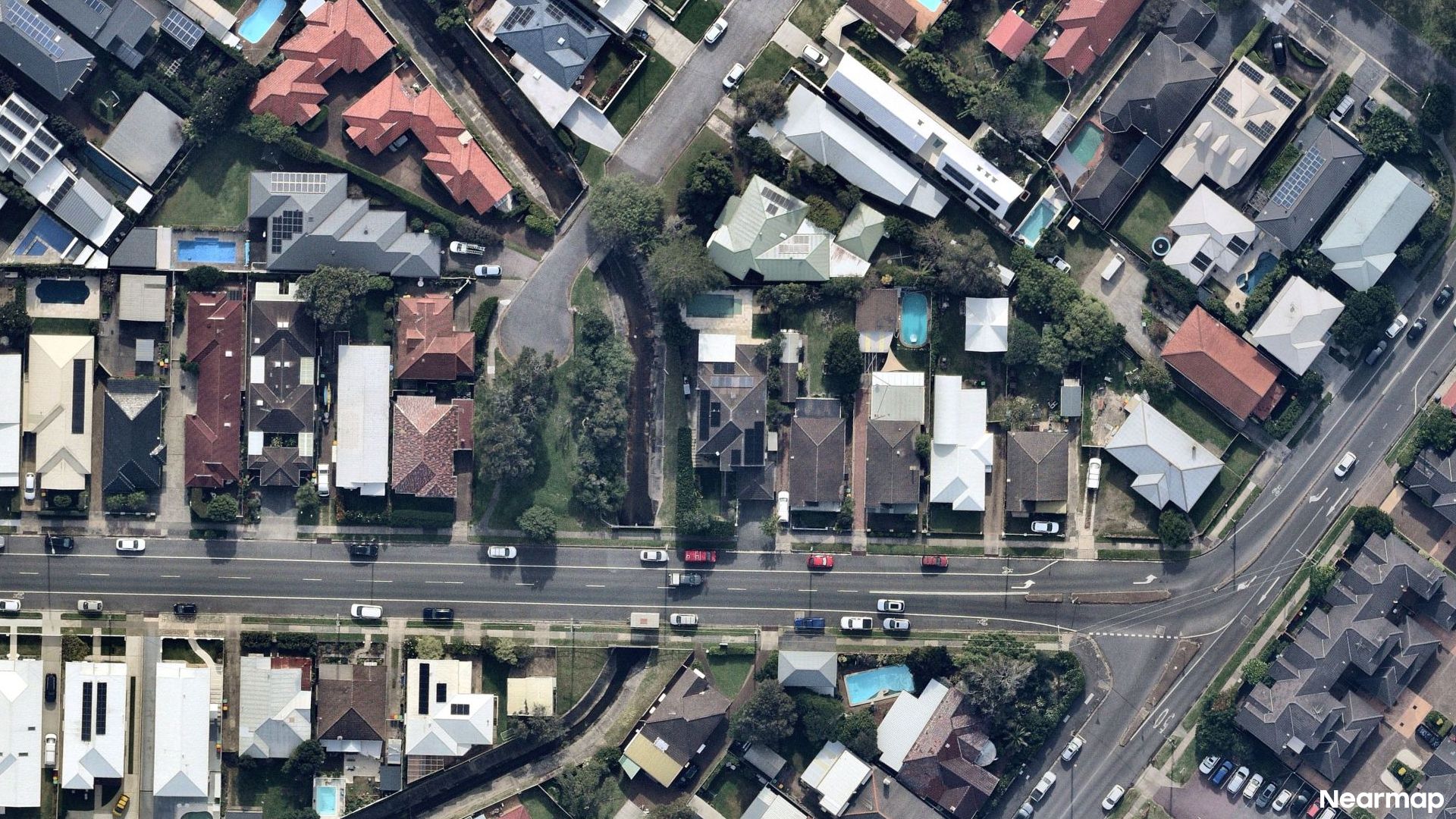 Vertical aerial view