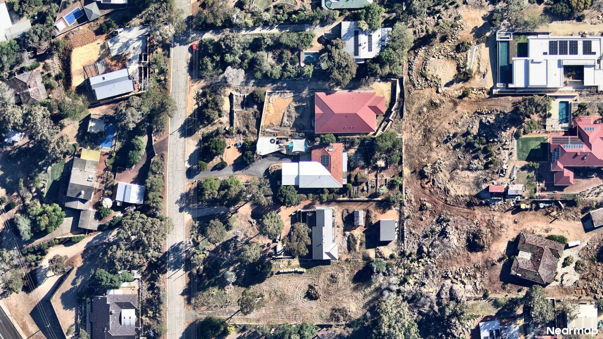 Vertical aerial view