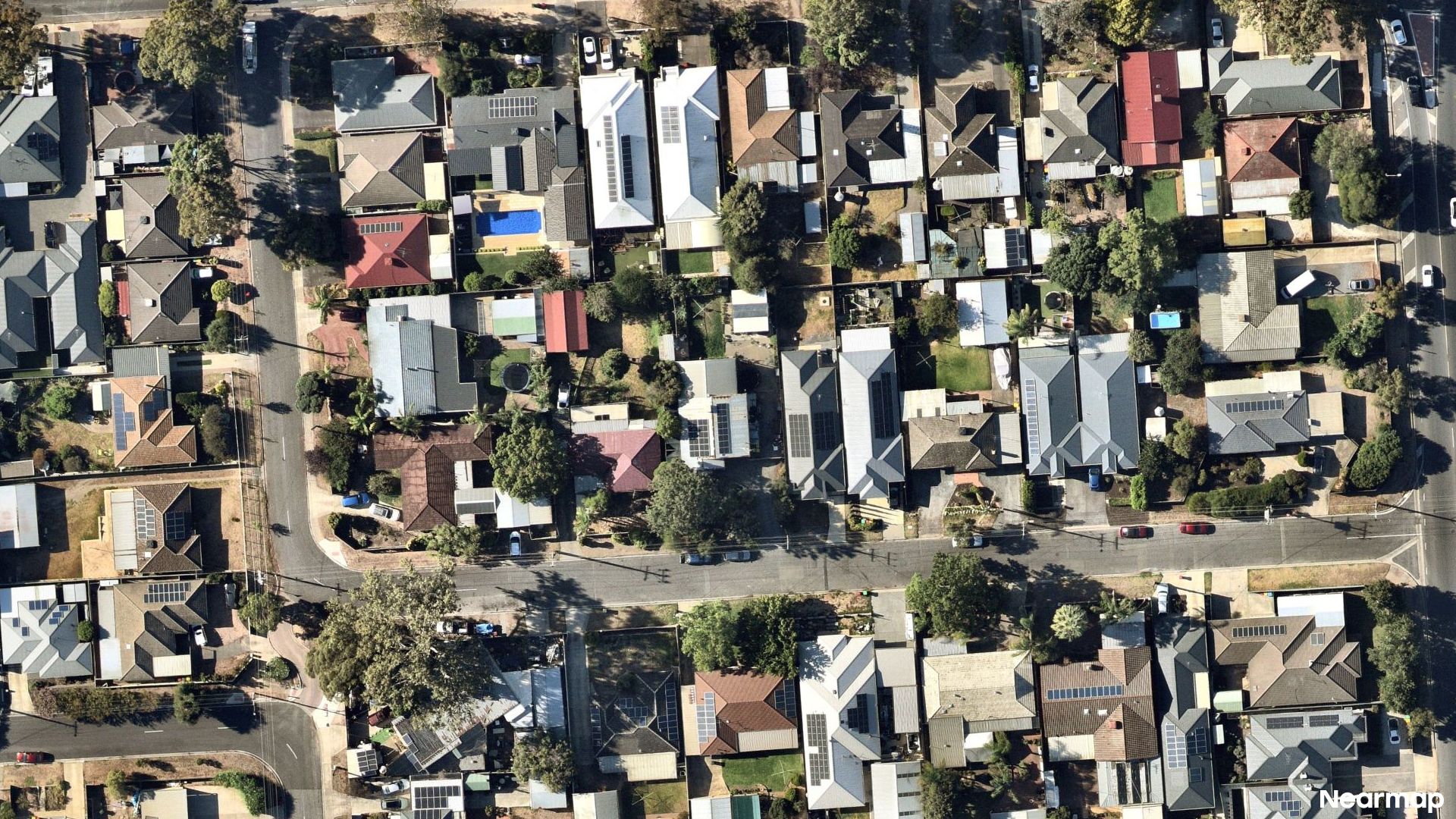 Vertical aerial view