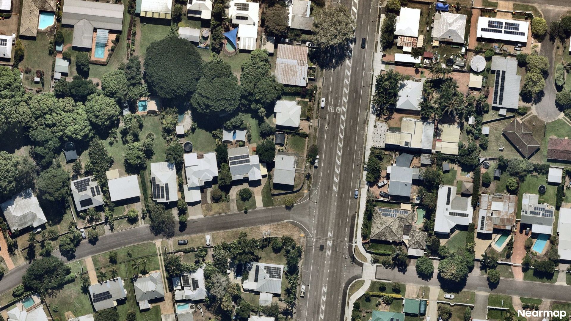 Vertical aerial view