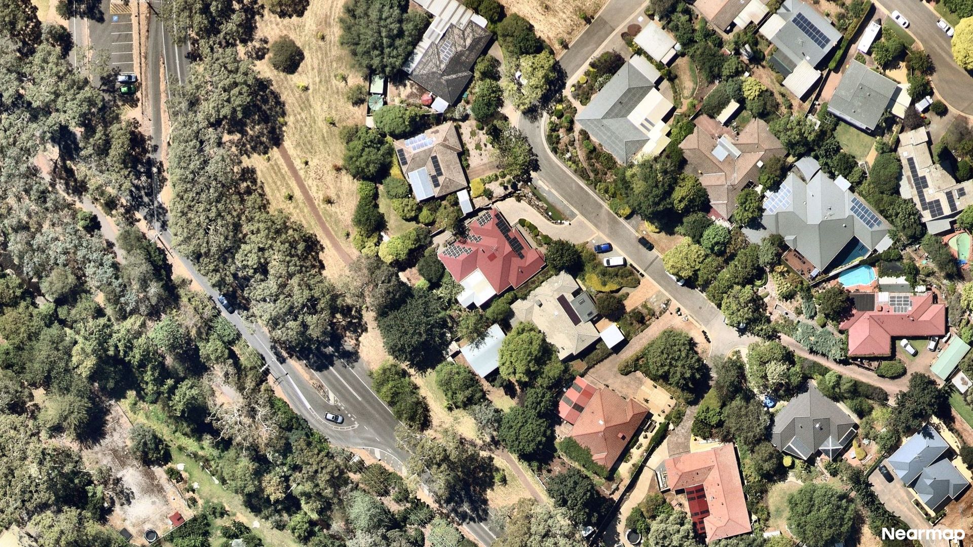 Vertical aerial view
