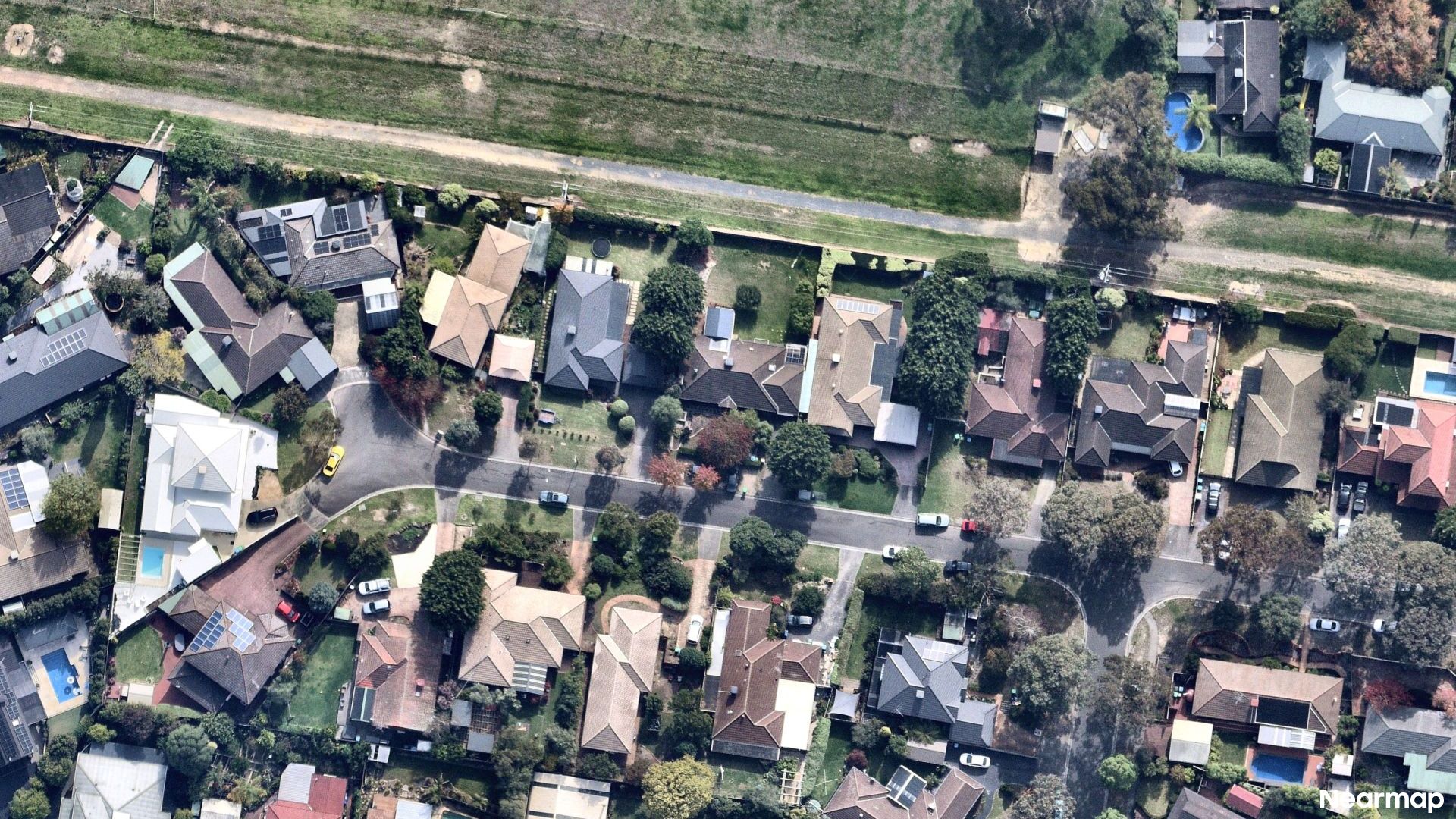 Vertical aerial view