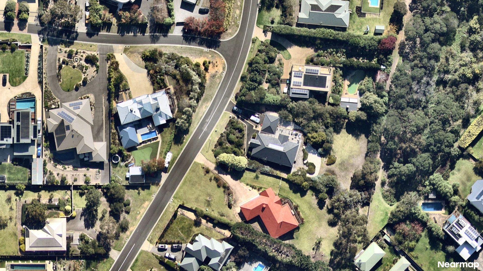 Vertical aerial view