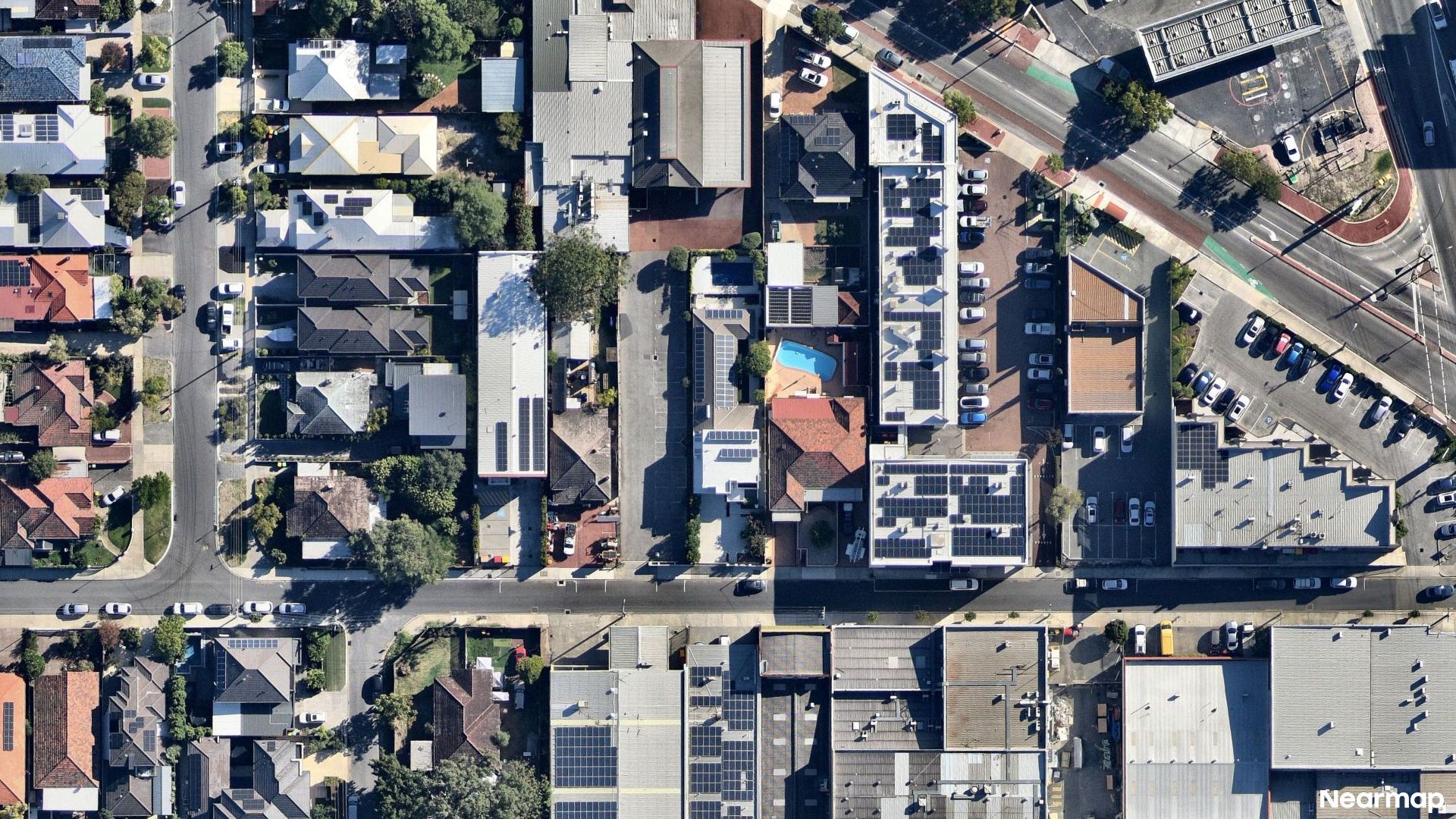 Vertical aerial view