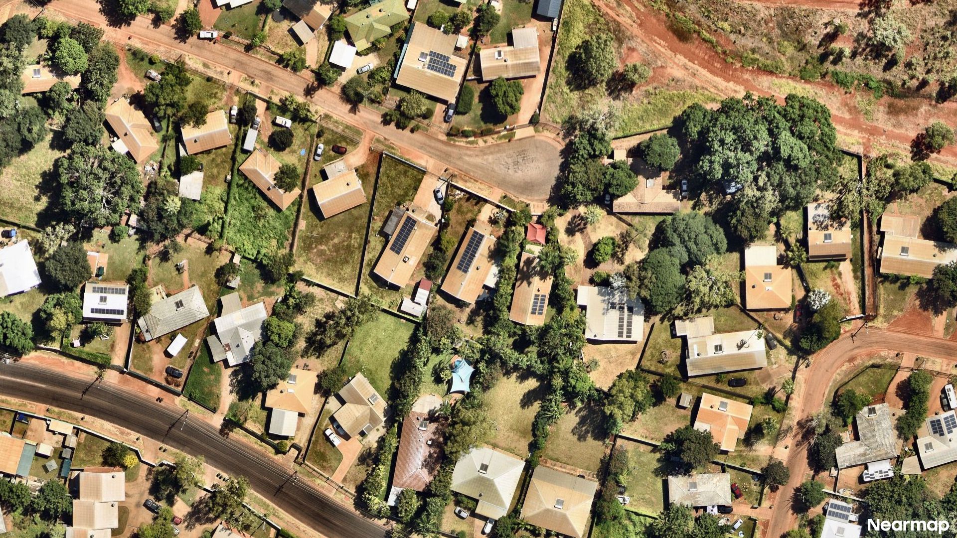 Vertical aerial view