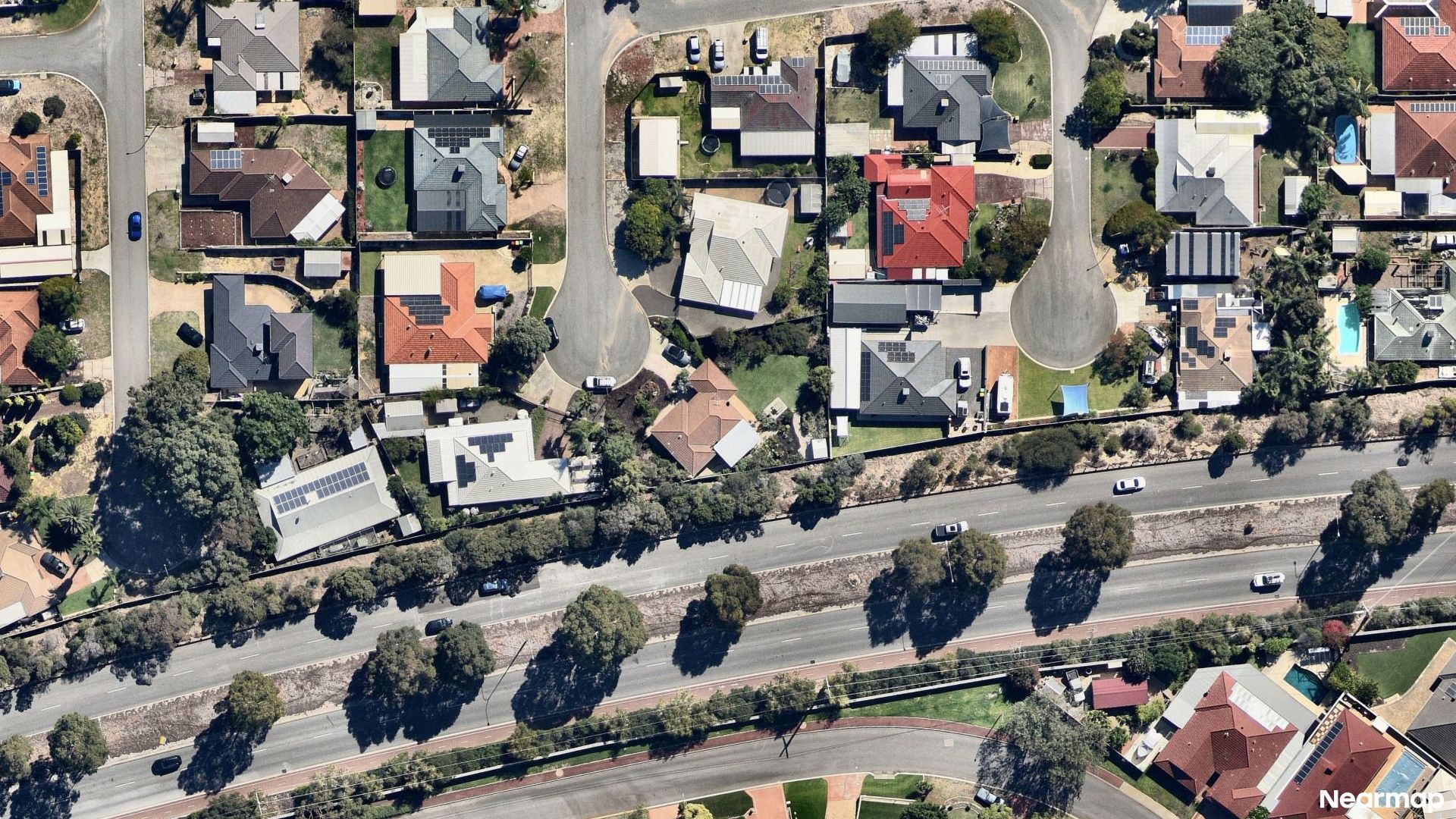 Vertical aerial view