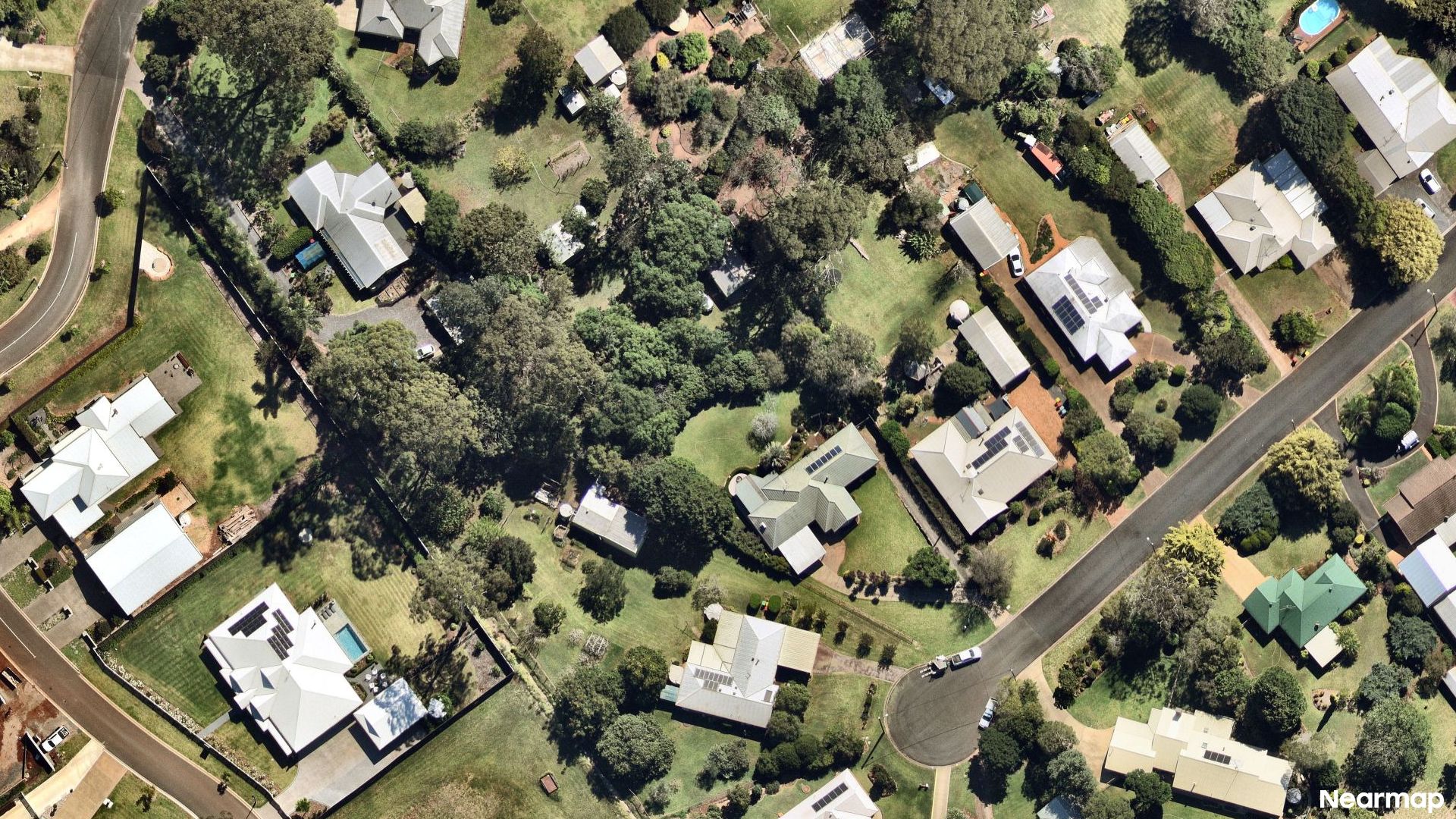 Vertical aerial view