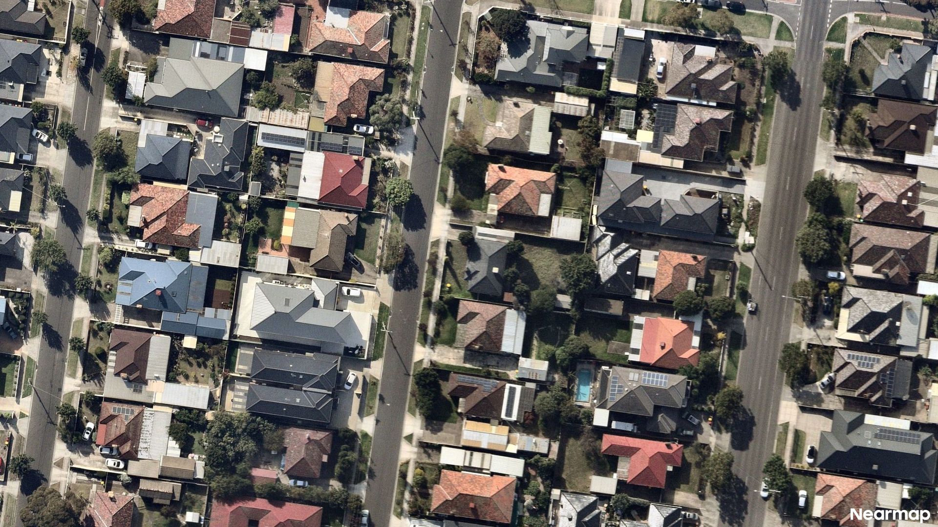 Vertical aerial view