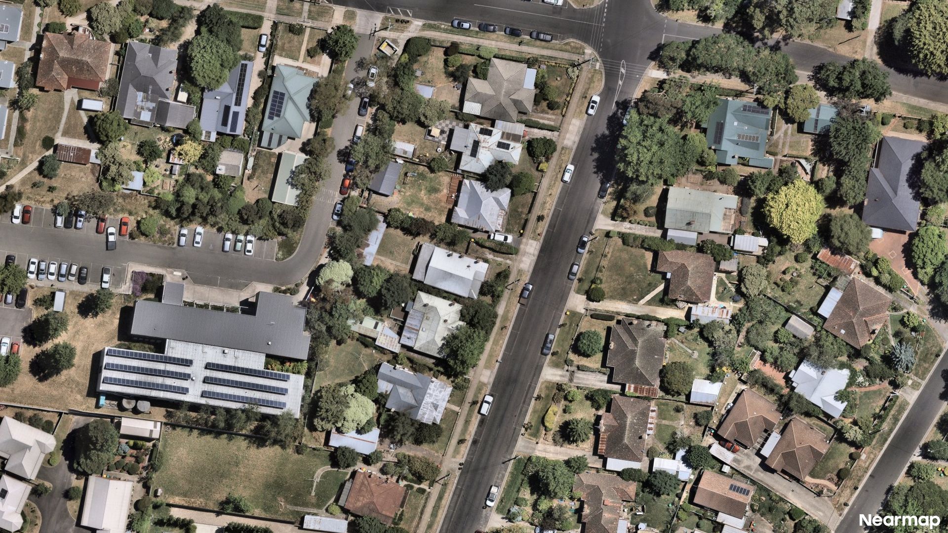 Vertical aerial view