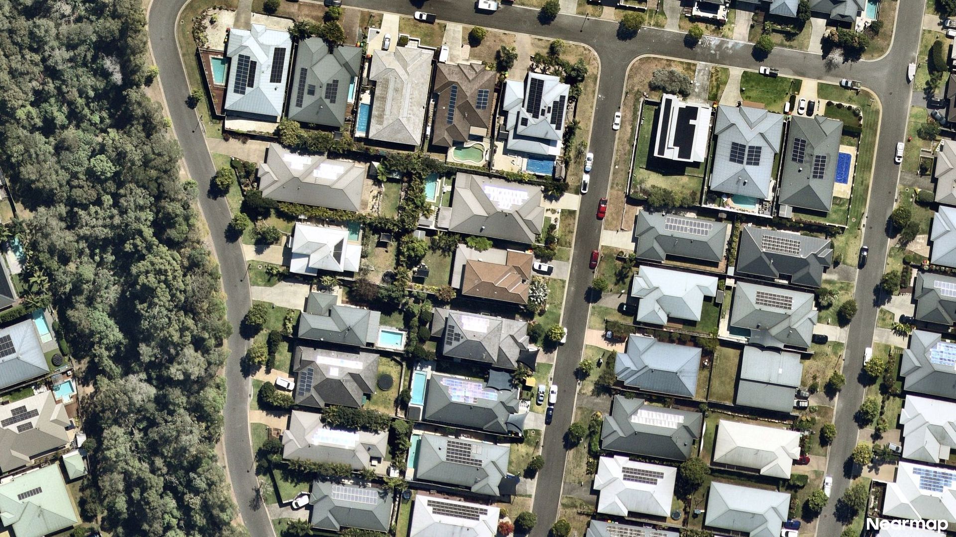 Vertical aerial view