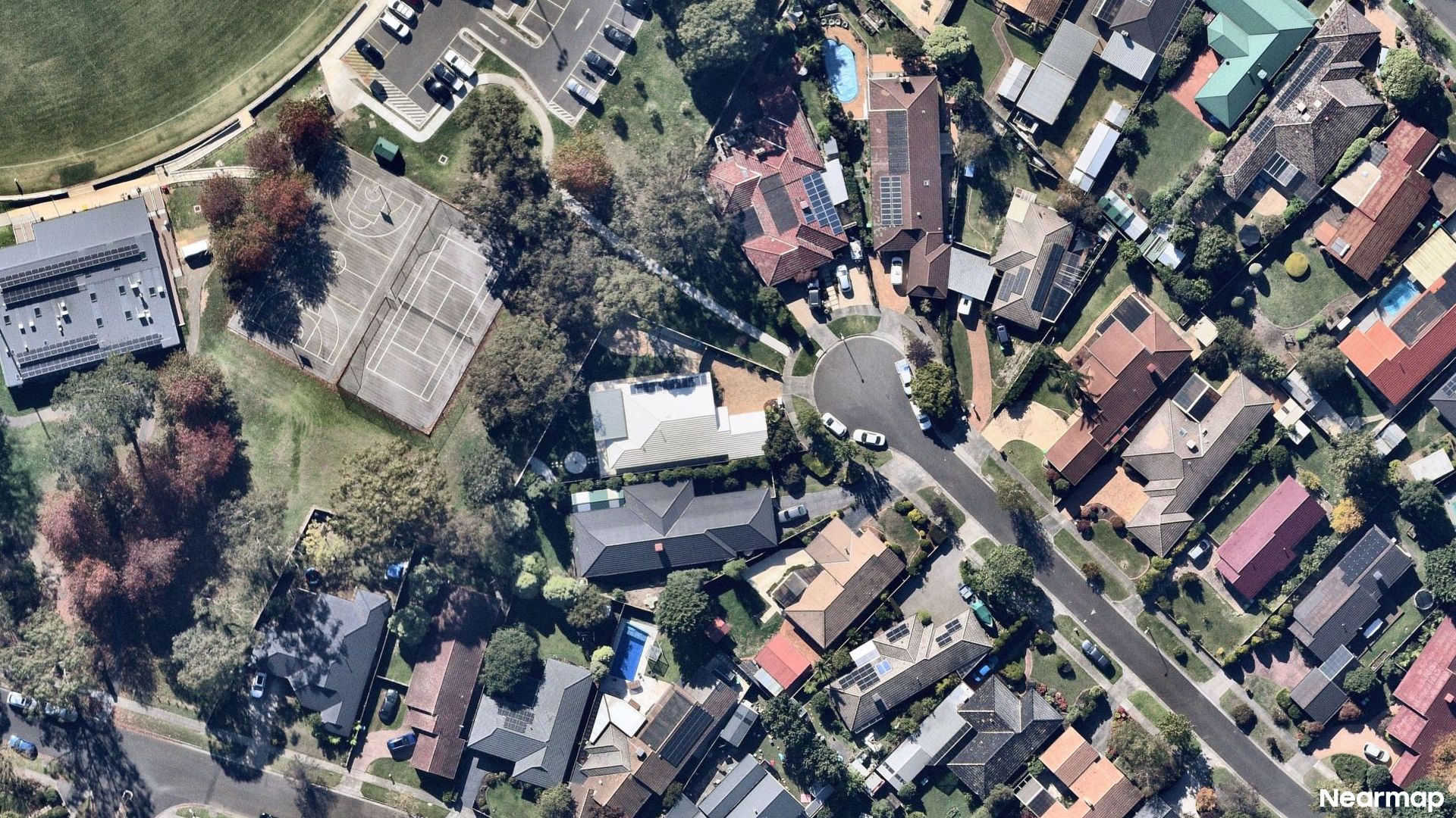 Vertical aerial view