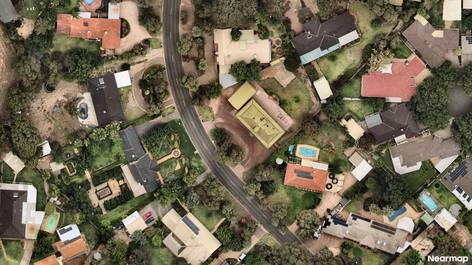 Vertical aerial view