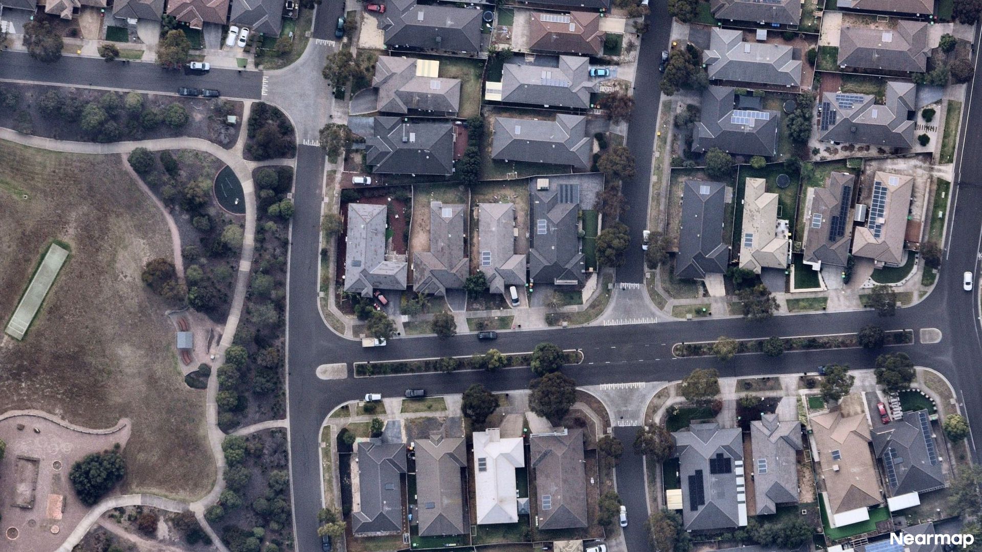 Vertical aerial view