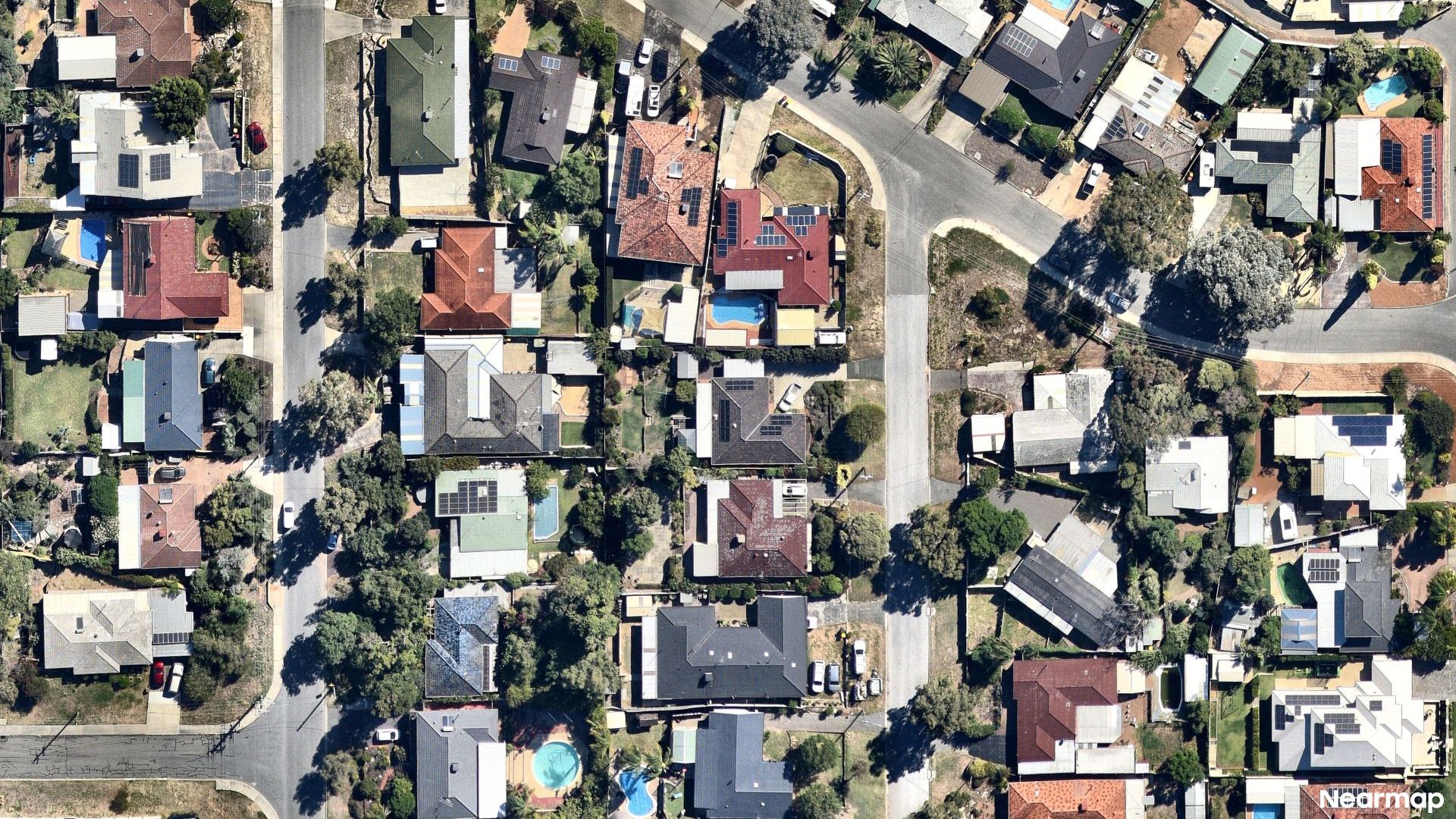 Vertical aerial view