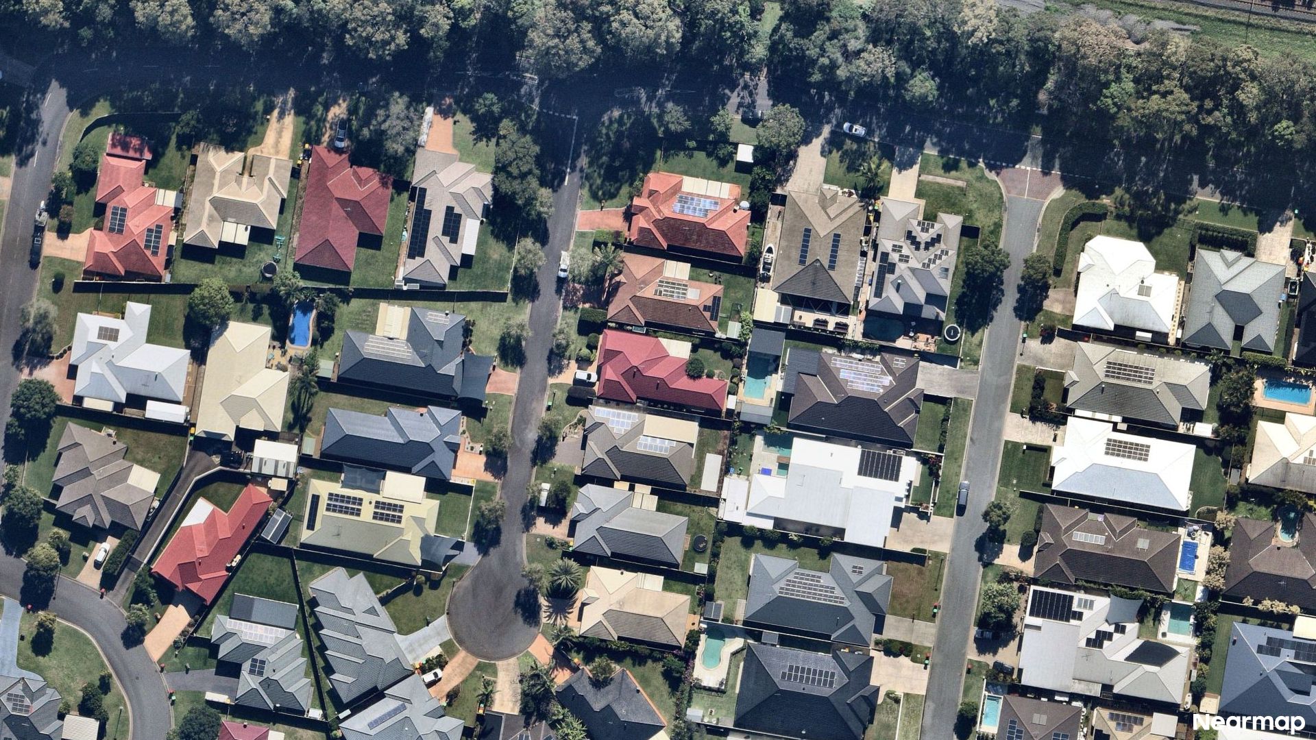 Vertical aerial view