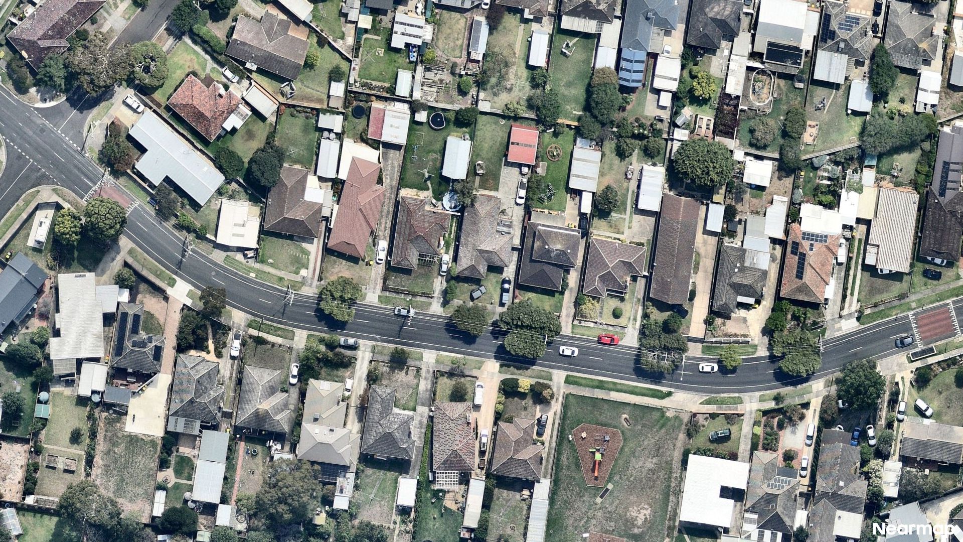 Vertical aerial view