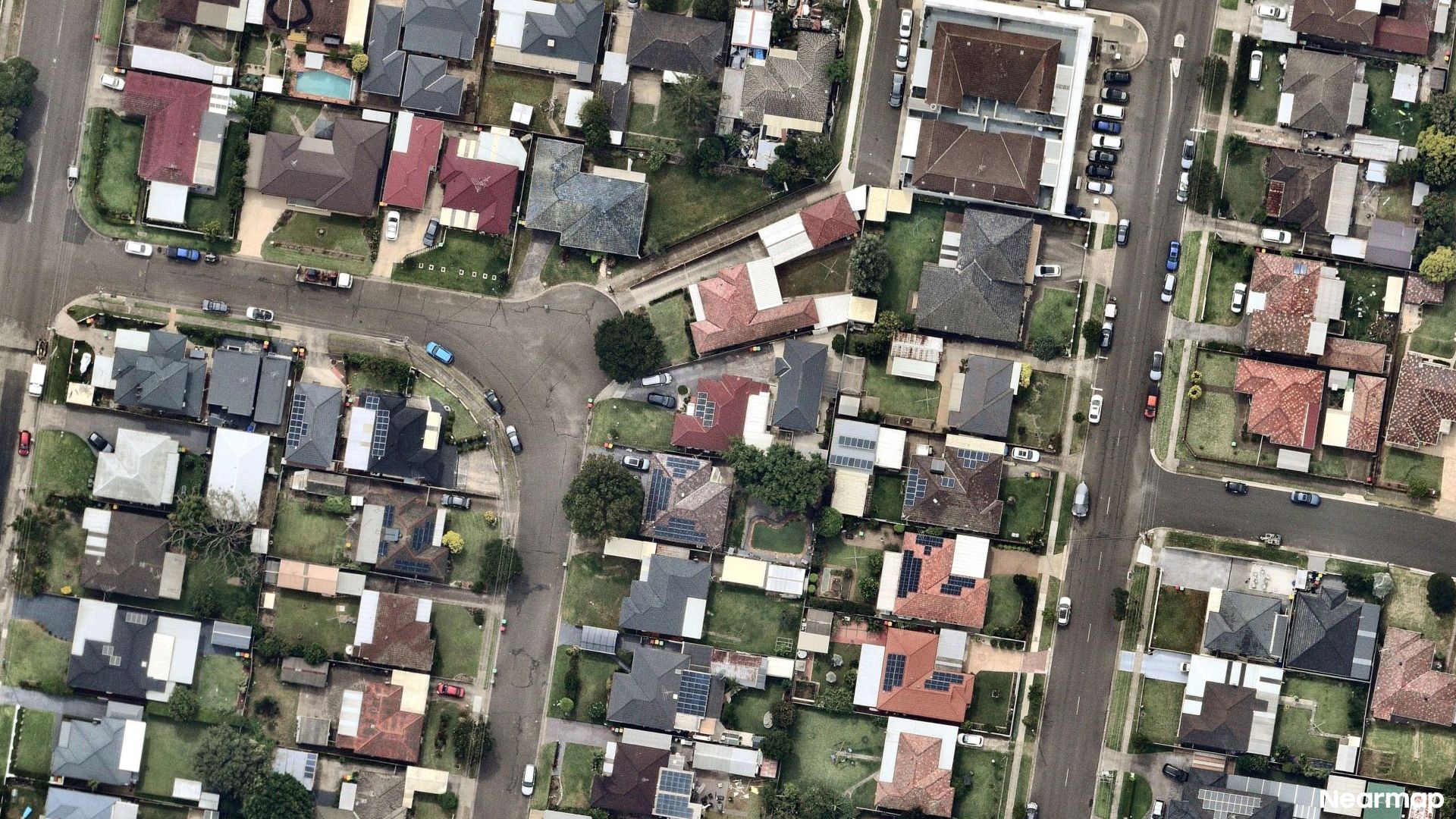 Vertical aerial view
