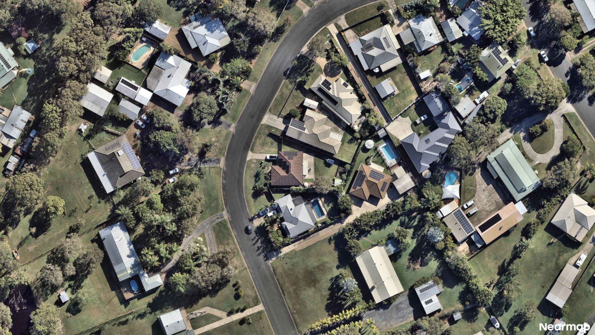 Vertical aerial view