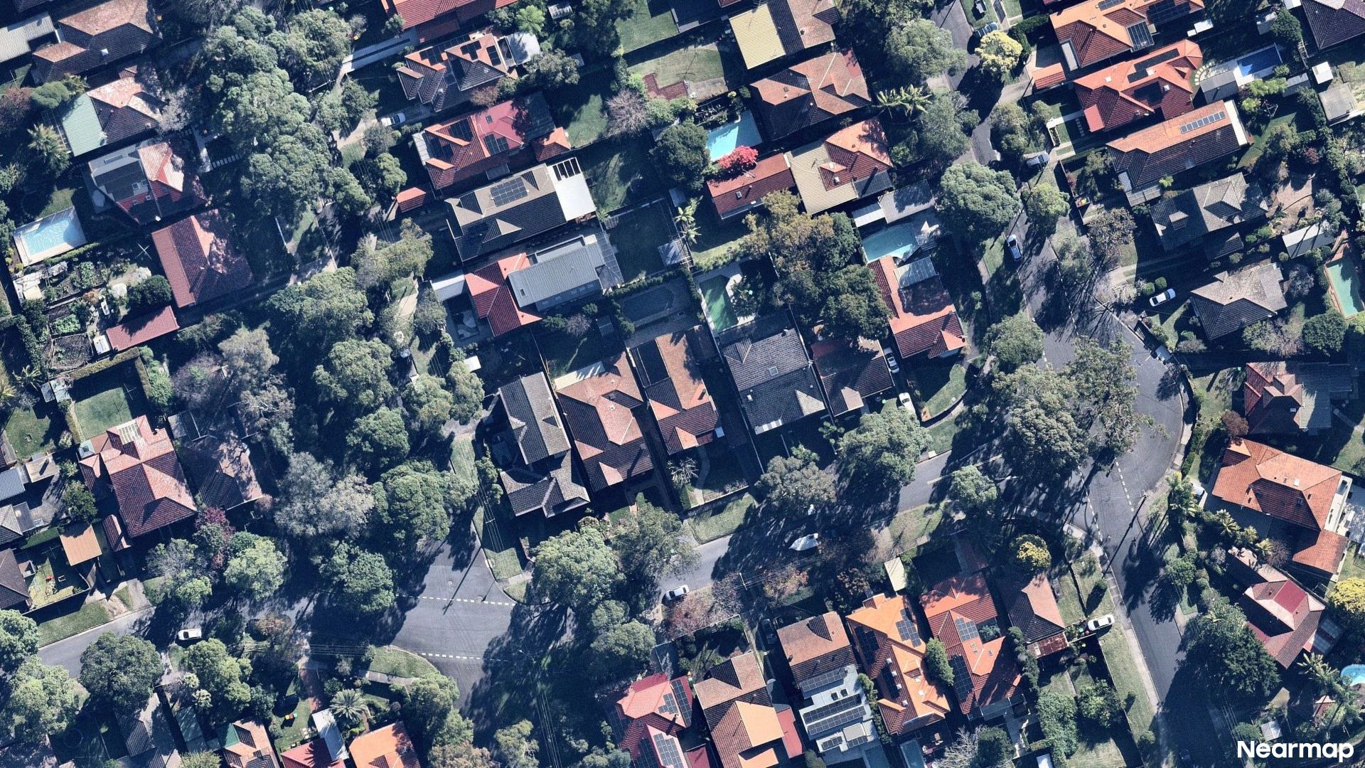 Vertical aerial view