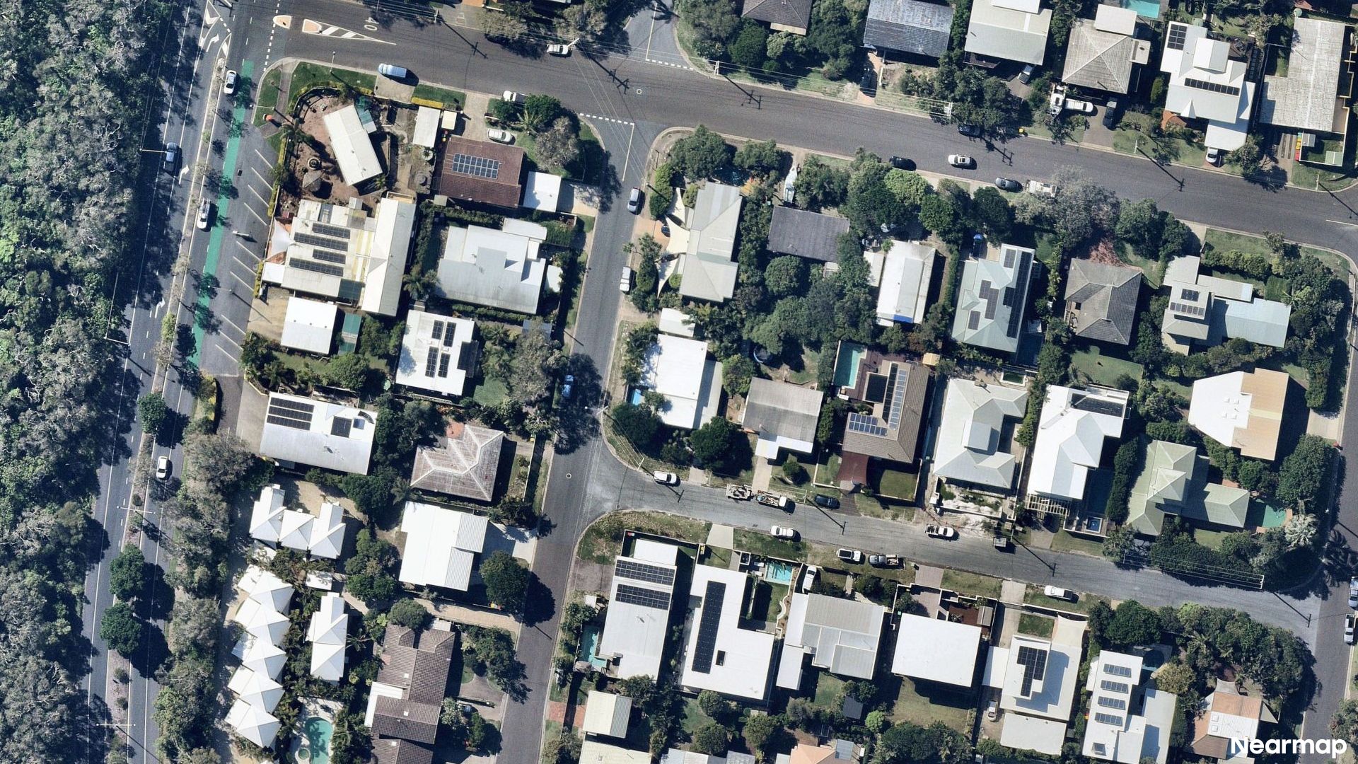 Vertical aerial view