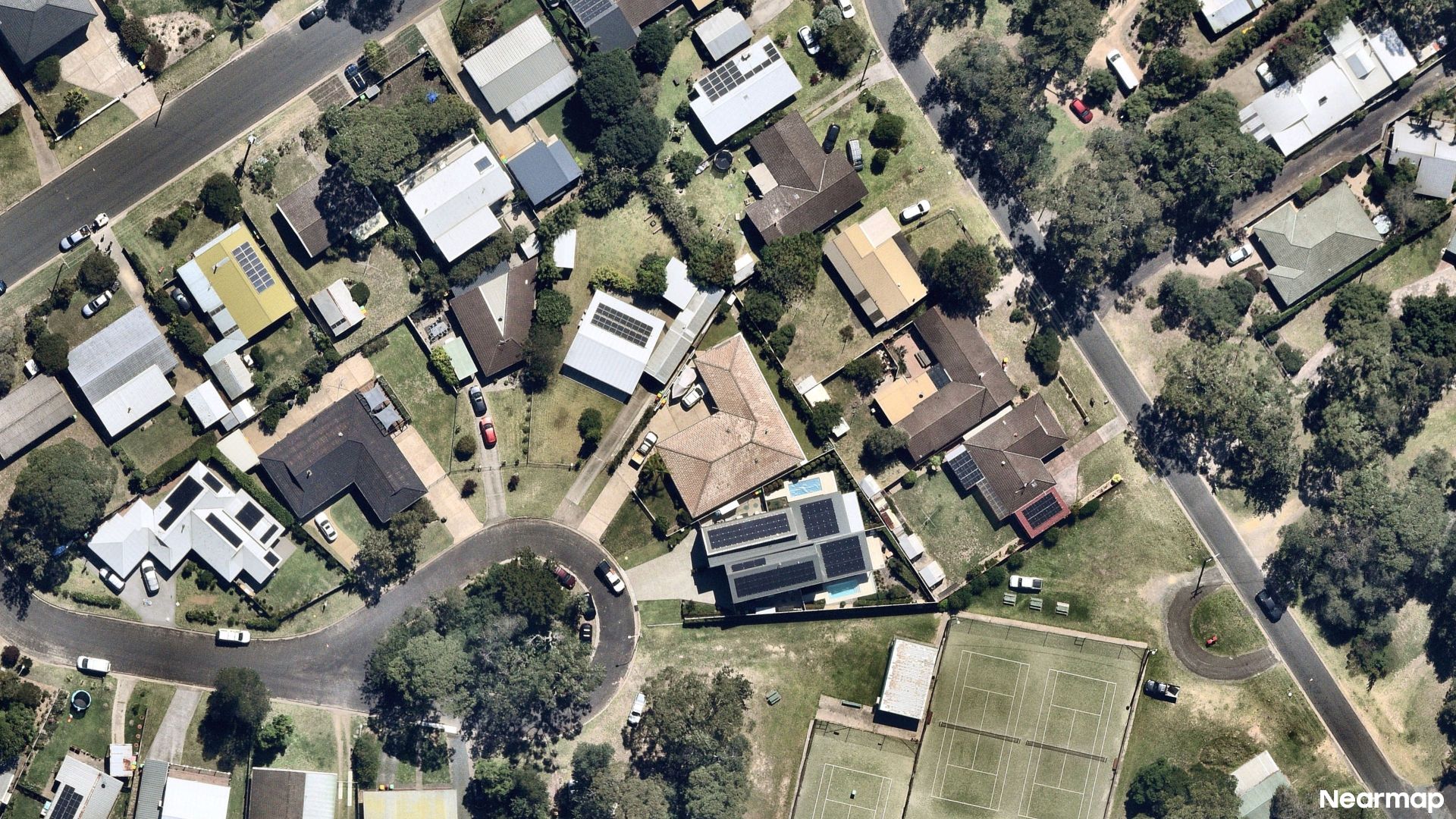 Vertical aerial view