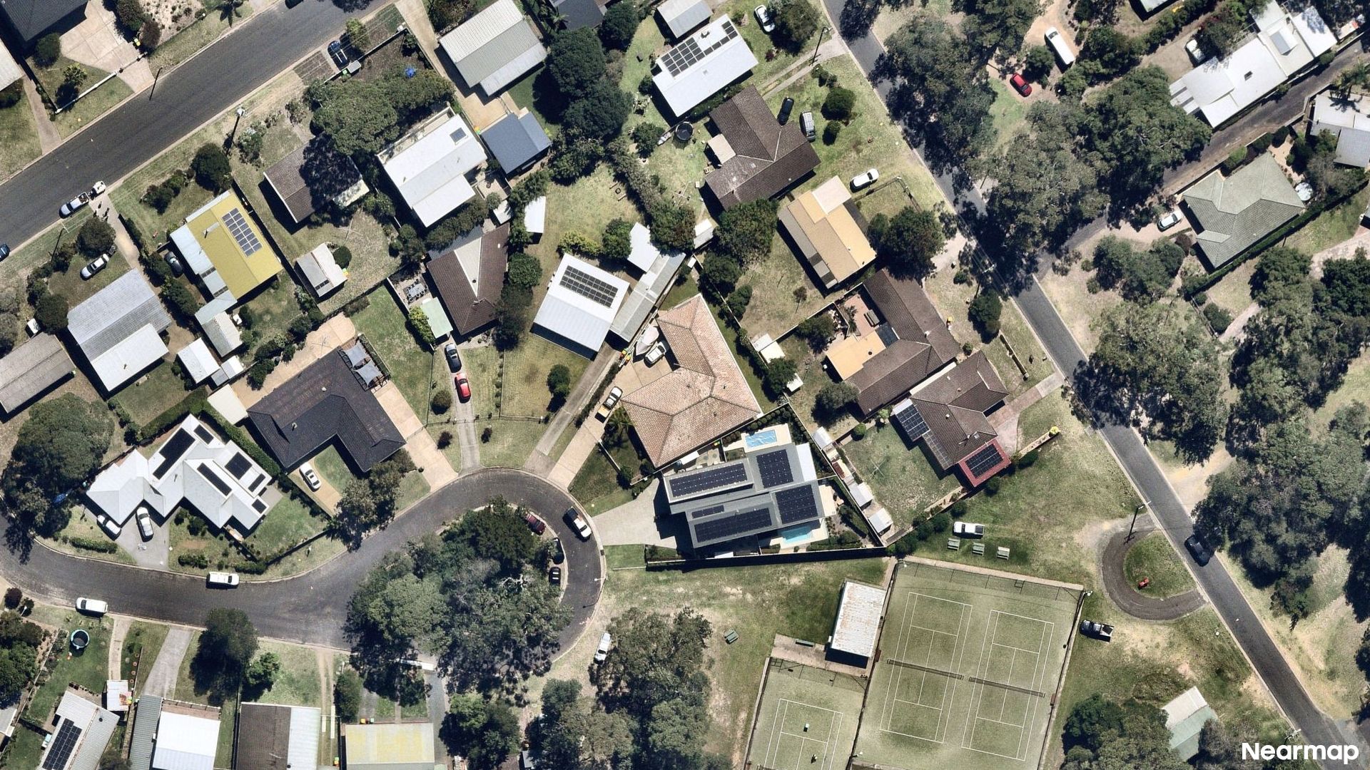 Vertical aerial view