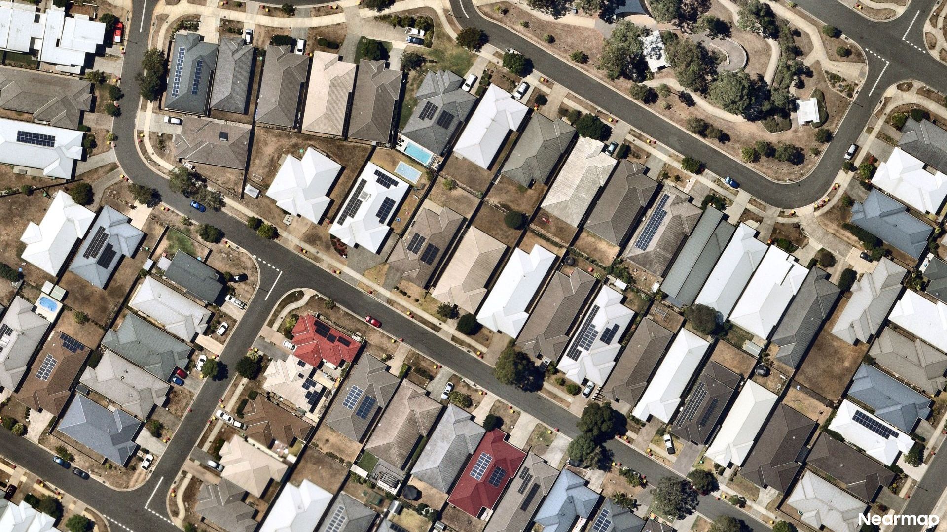 Vertical aerial view