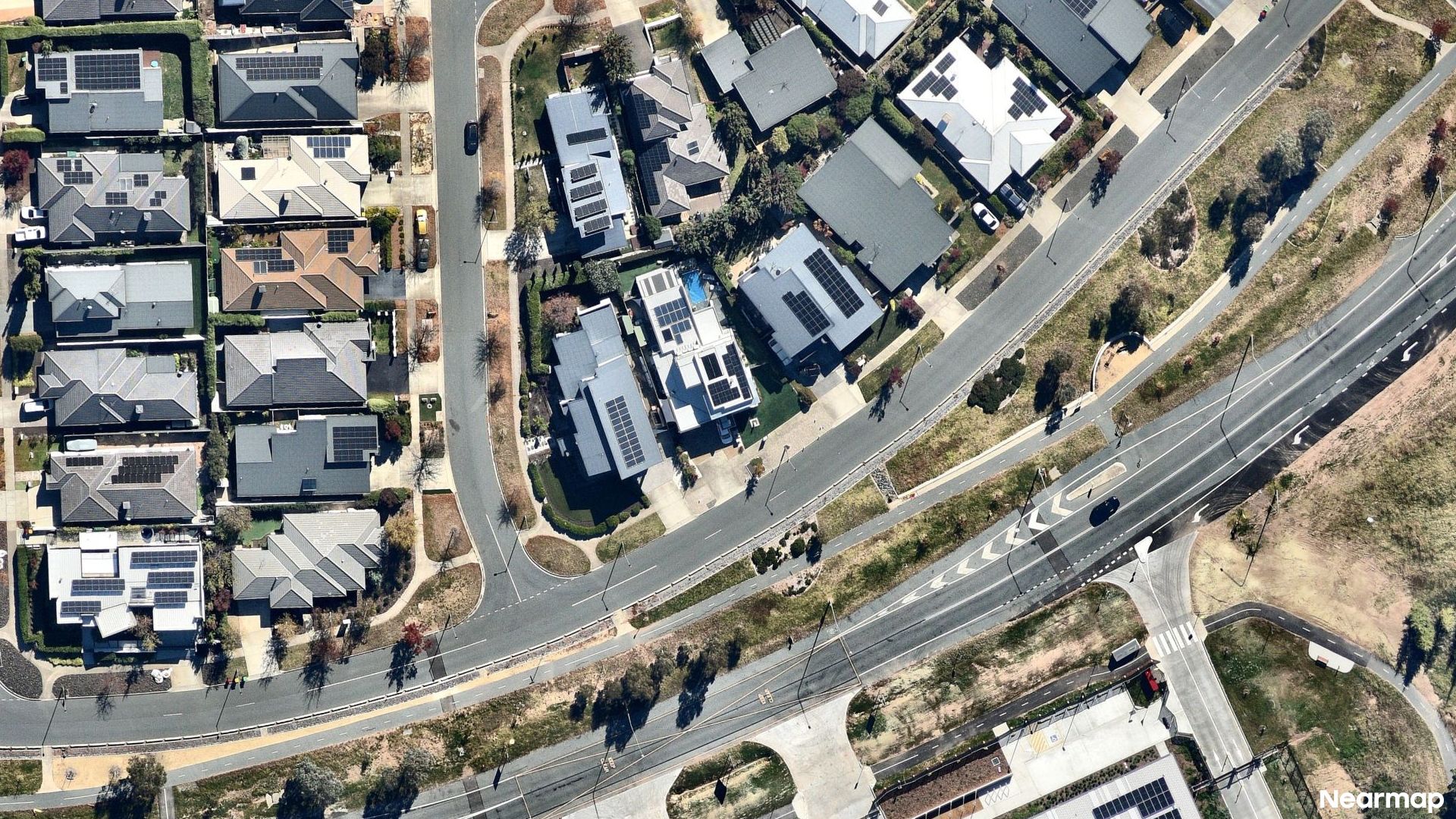 Vertical aerial view
