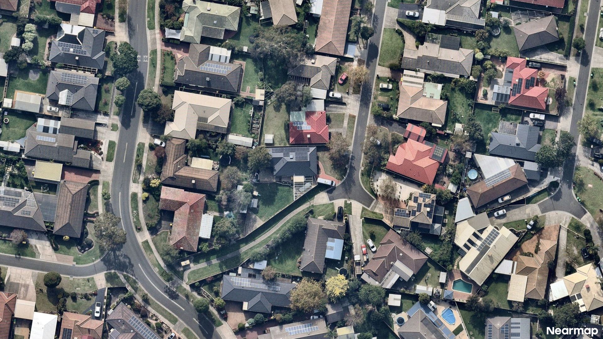 Vertical aerial view