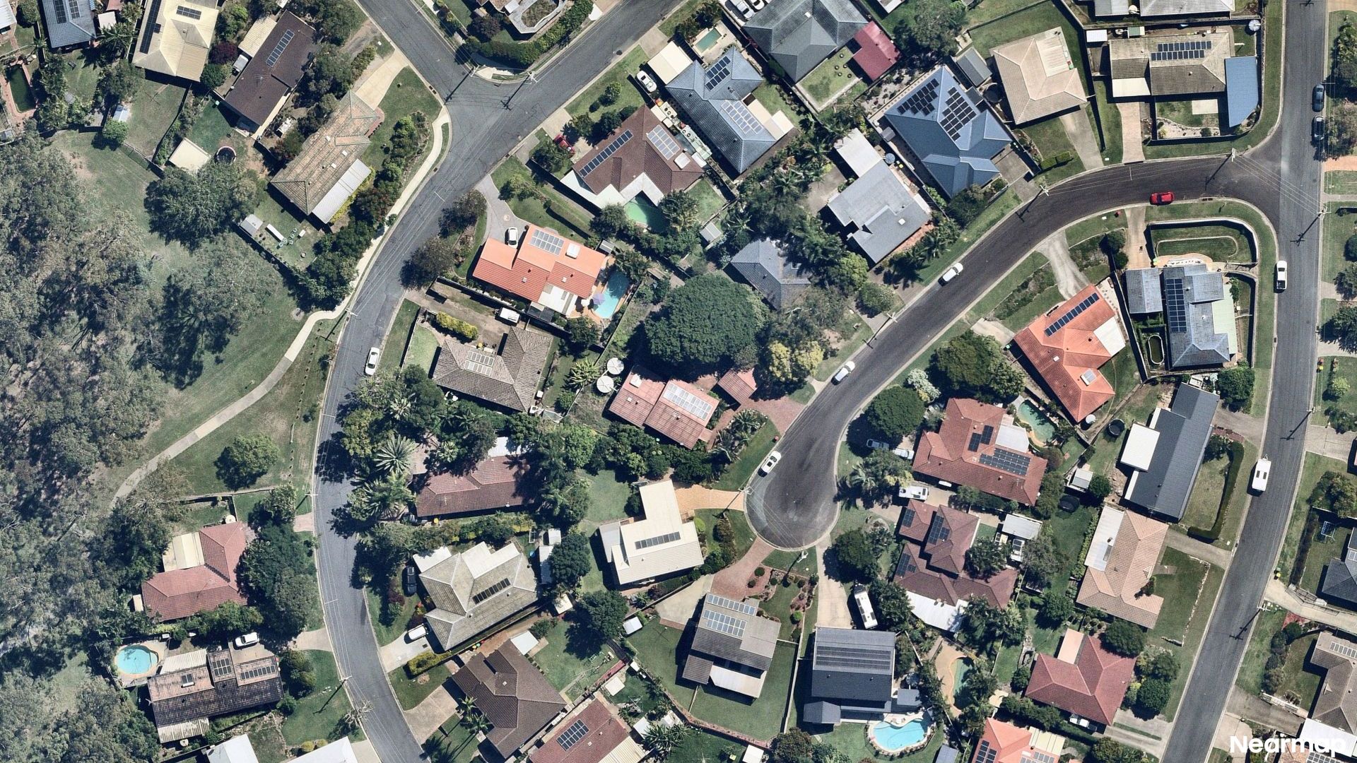 Vertical aerial view