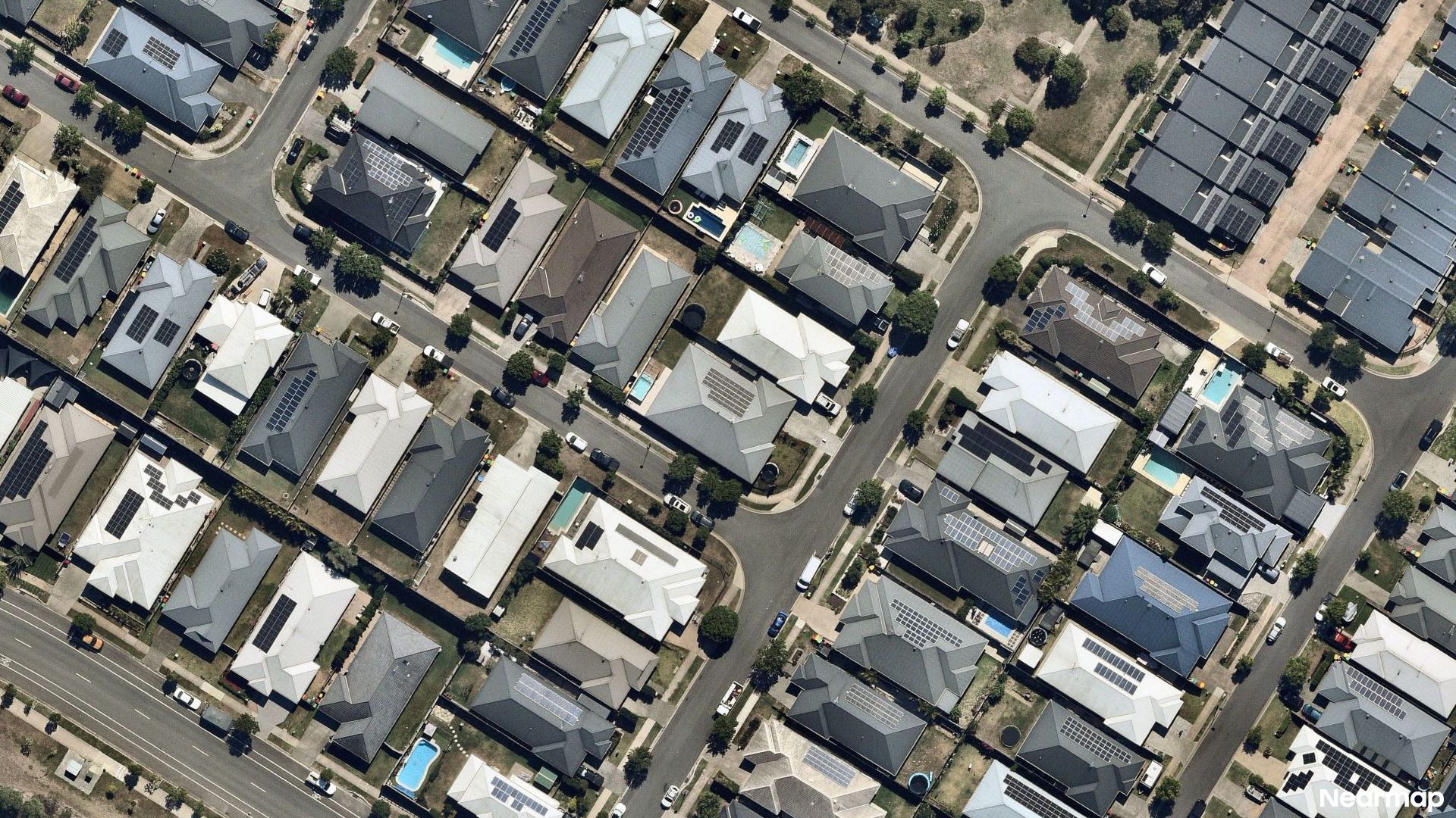 Vertical aerial view