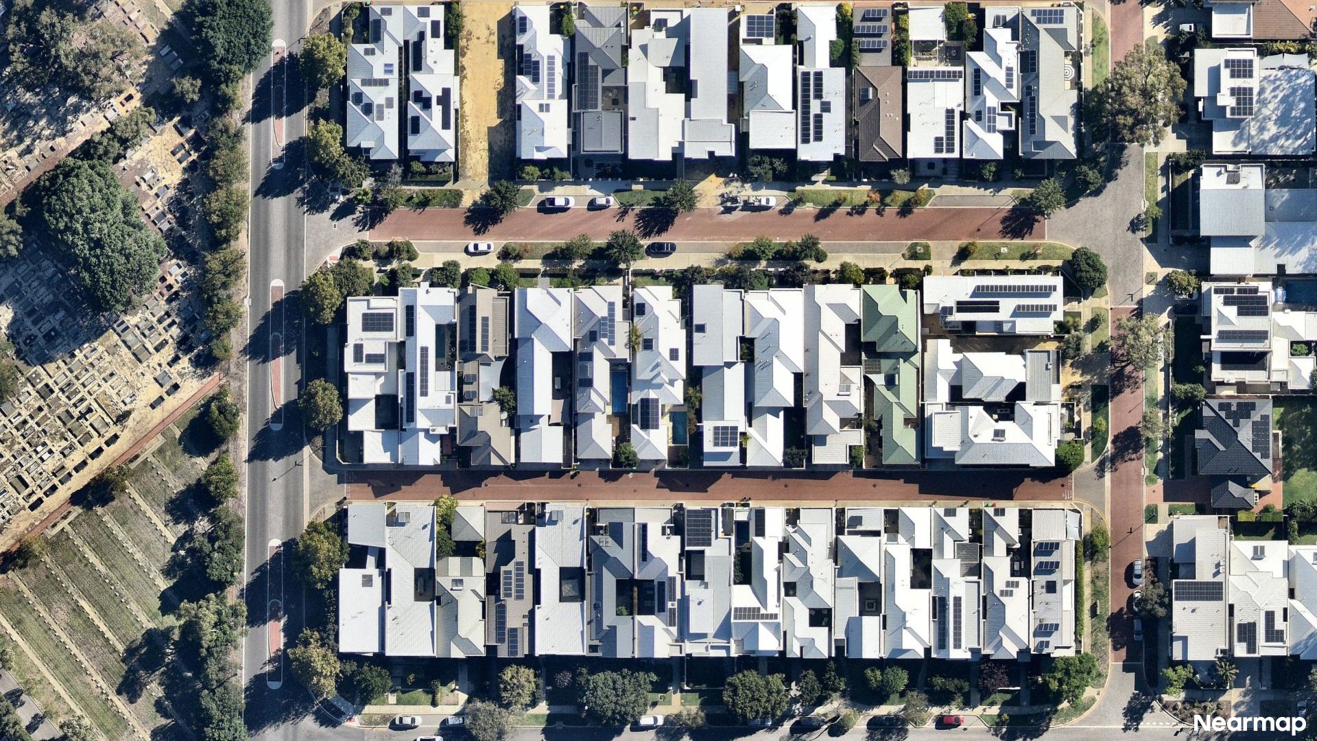 Vertical aerial view