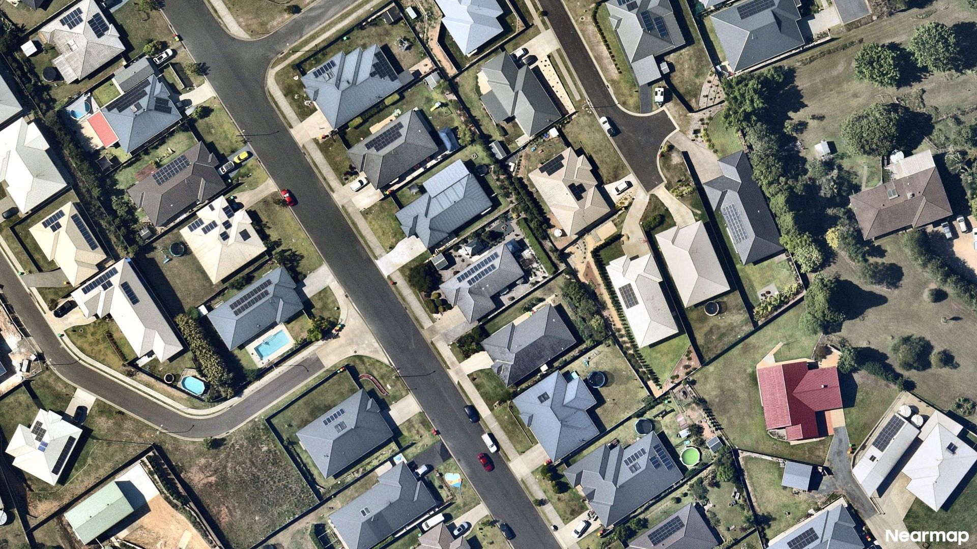 Vertical aerial view