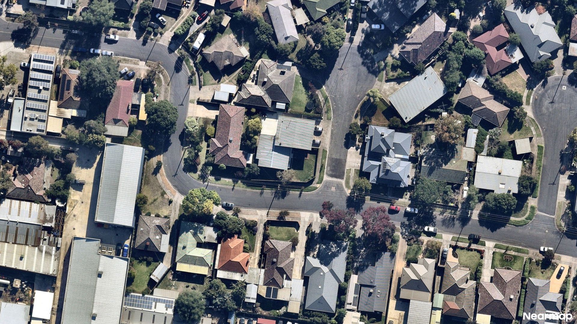 Vertical aerial view