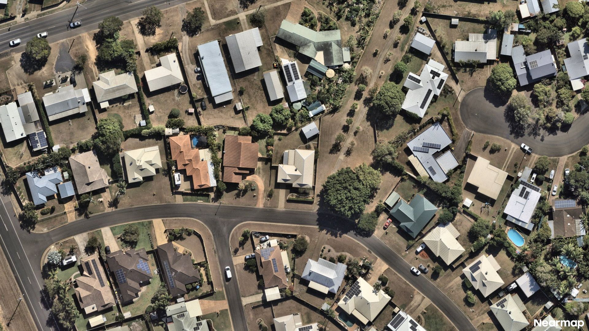 Vertical aerial view