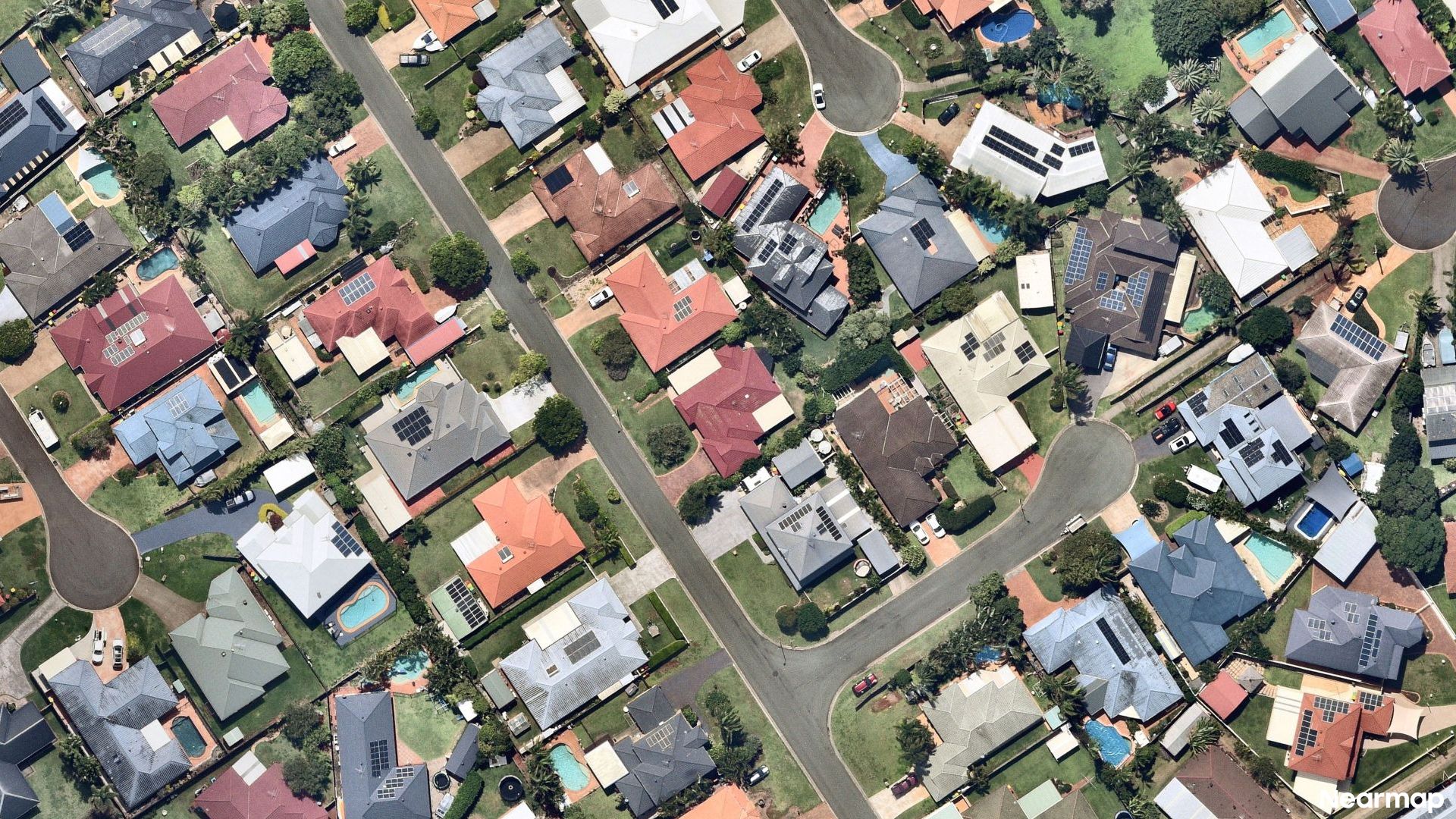 Vertical aerial view