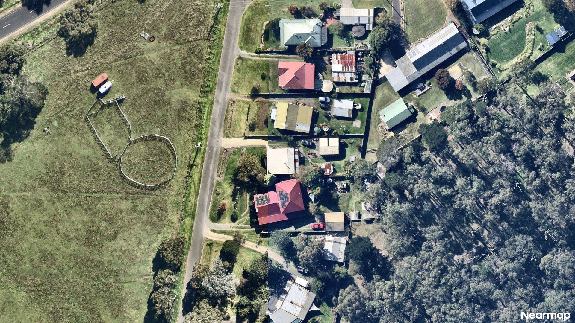 Vertical aerial view