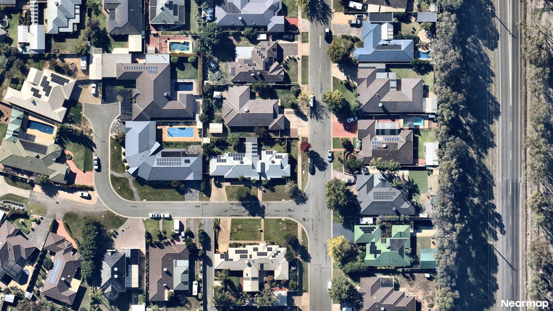 Vertical aerial view