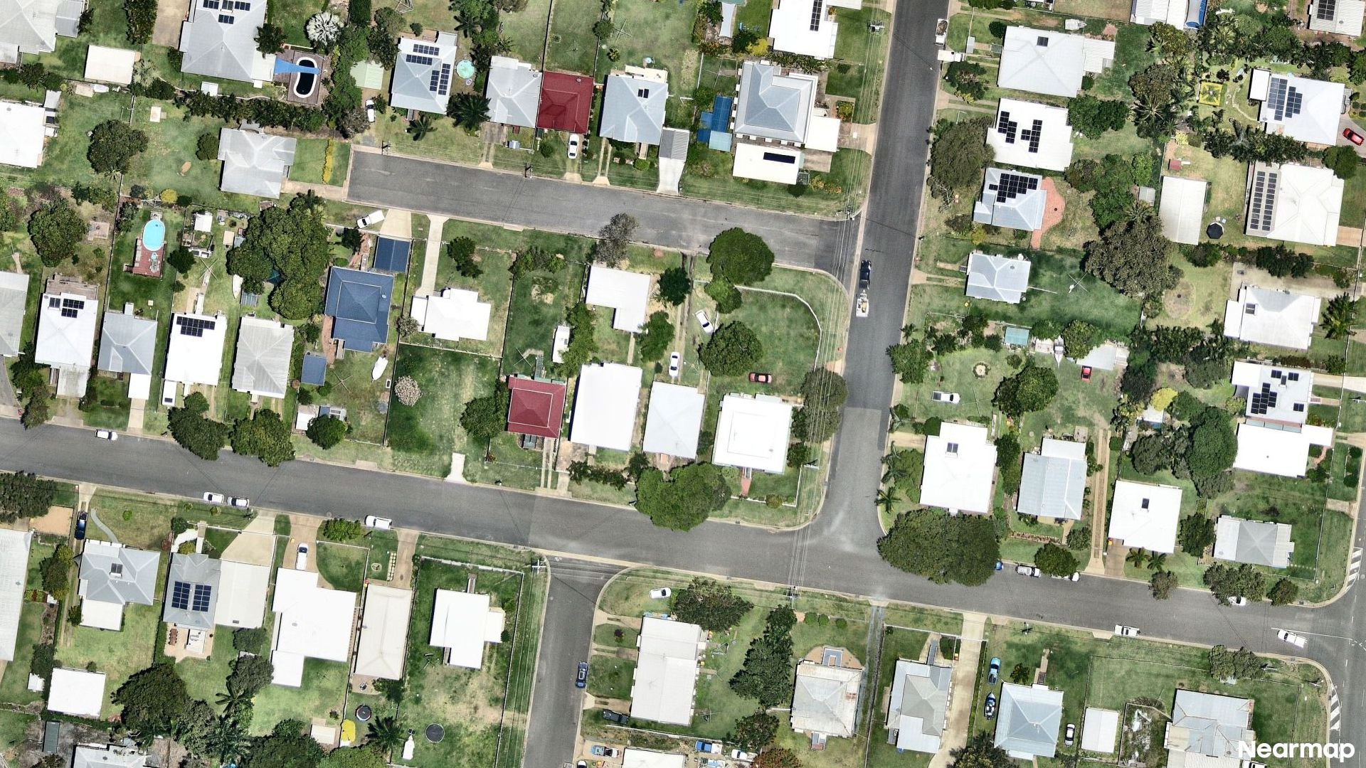 Vertical aerial view
