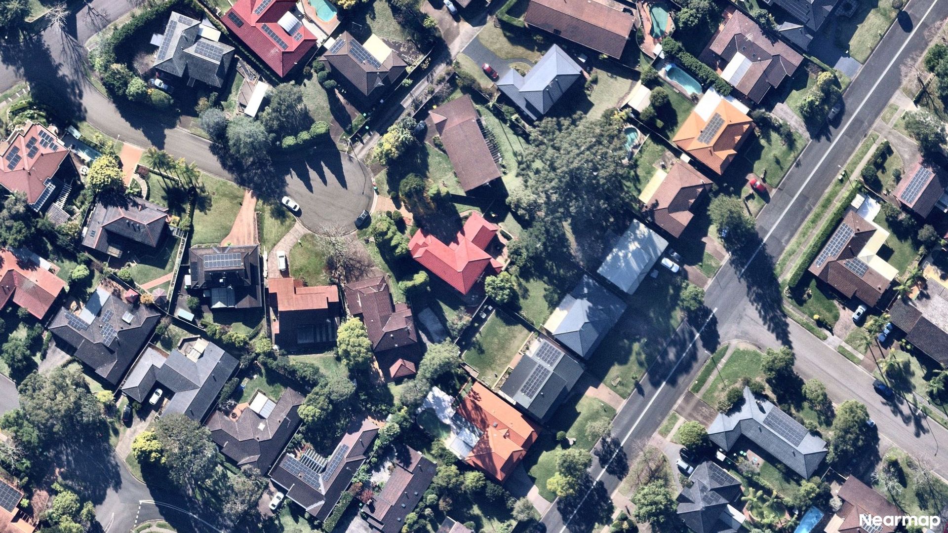 Vertical aerial view