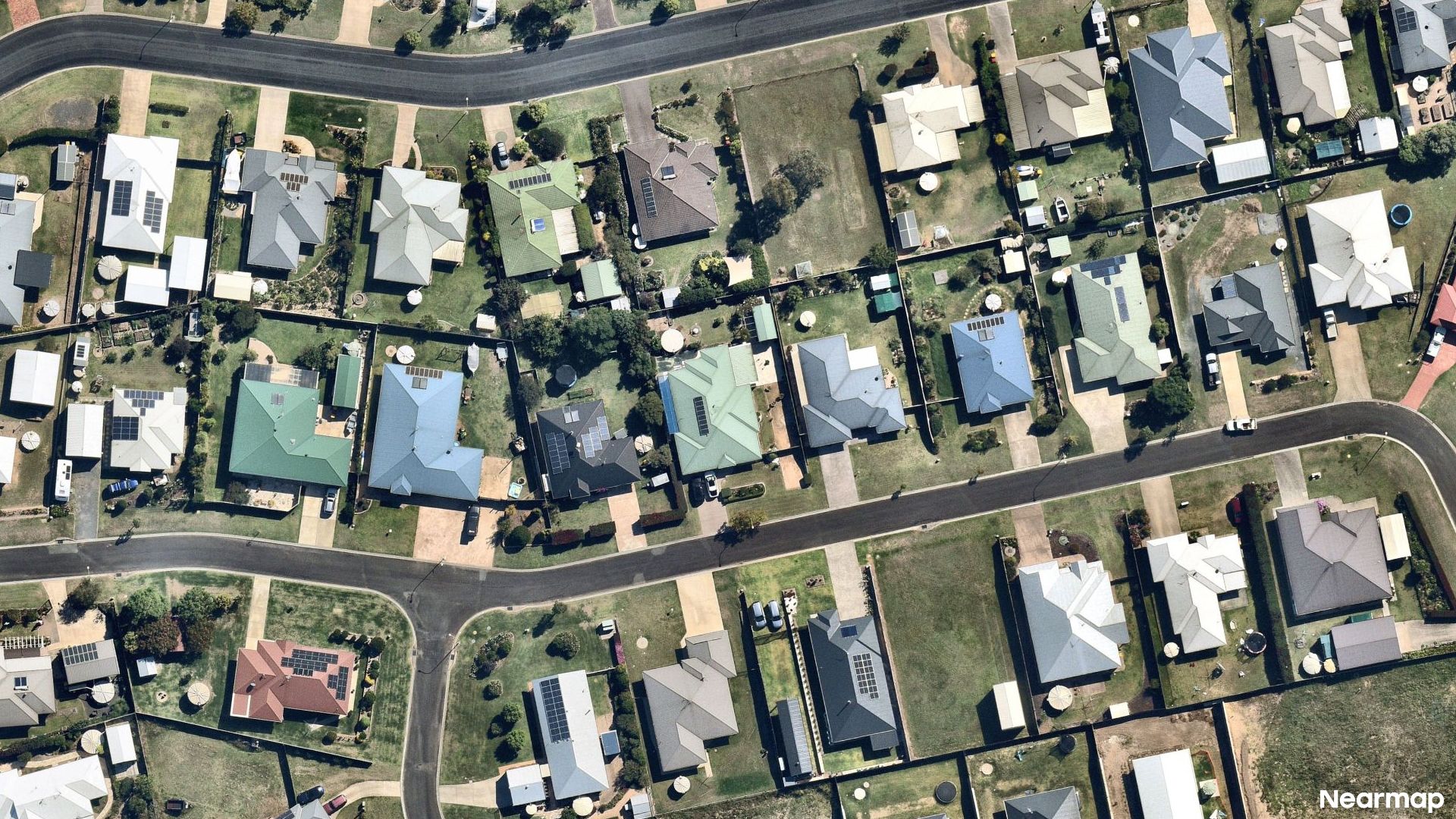 Vertical aerial view