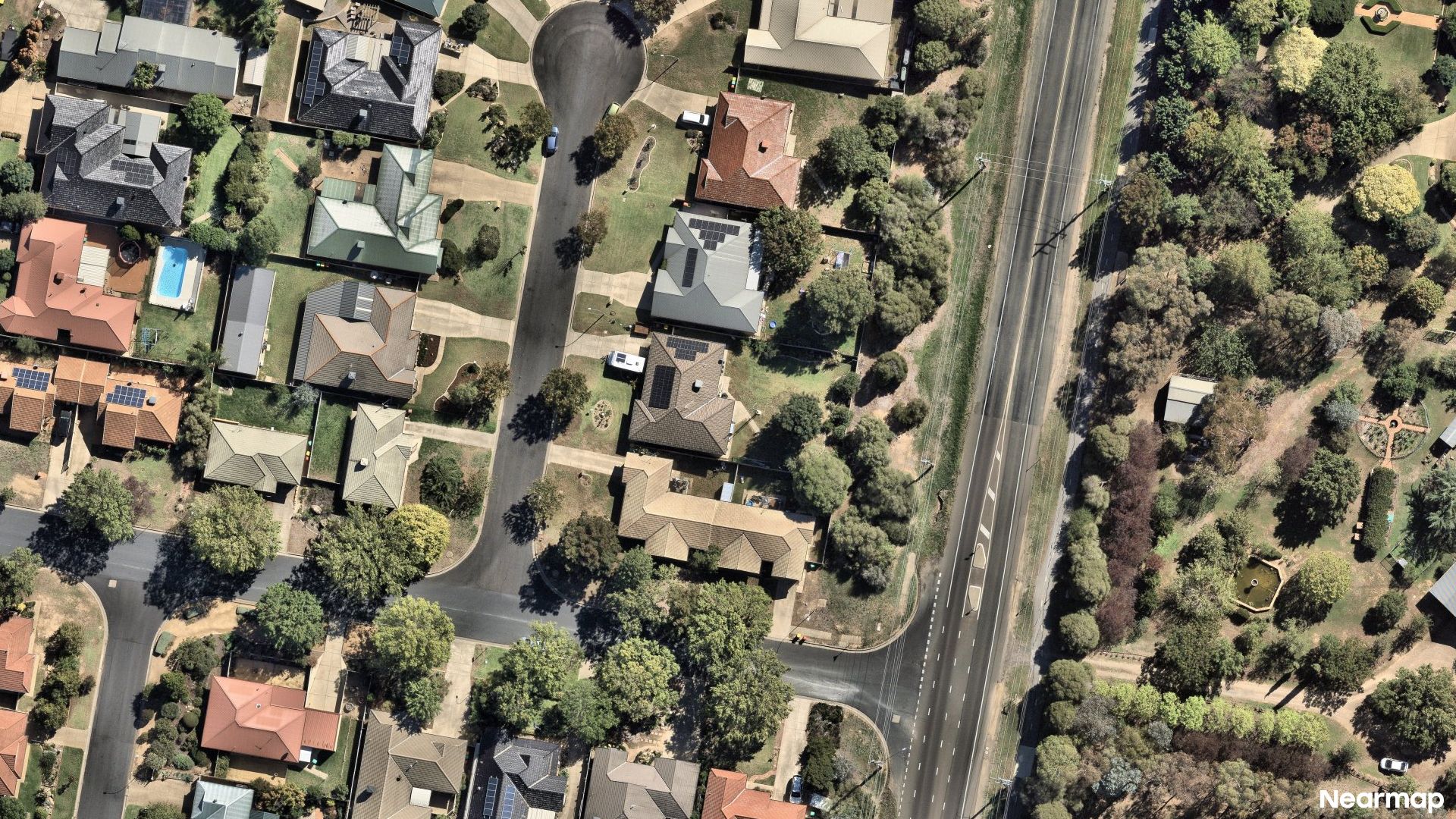 Vertical aerial view