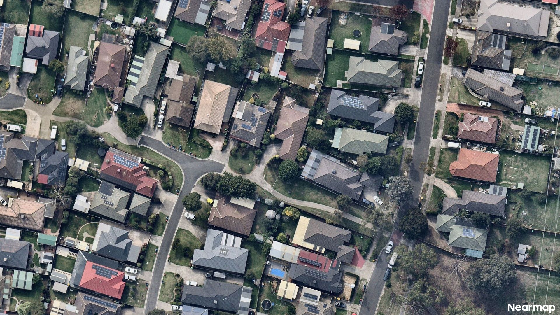 Vertical aerial view