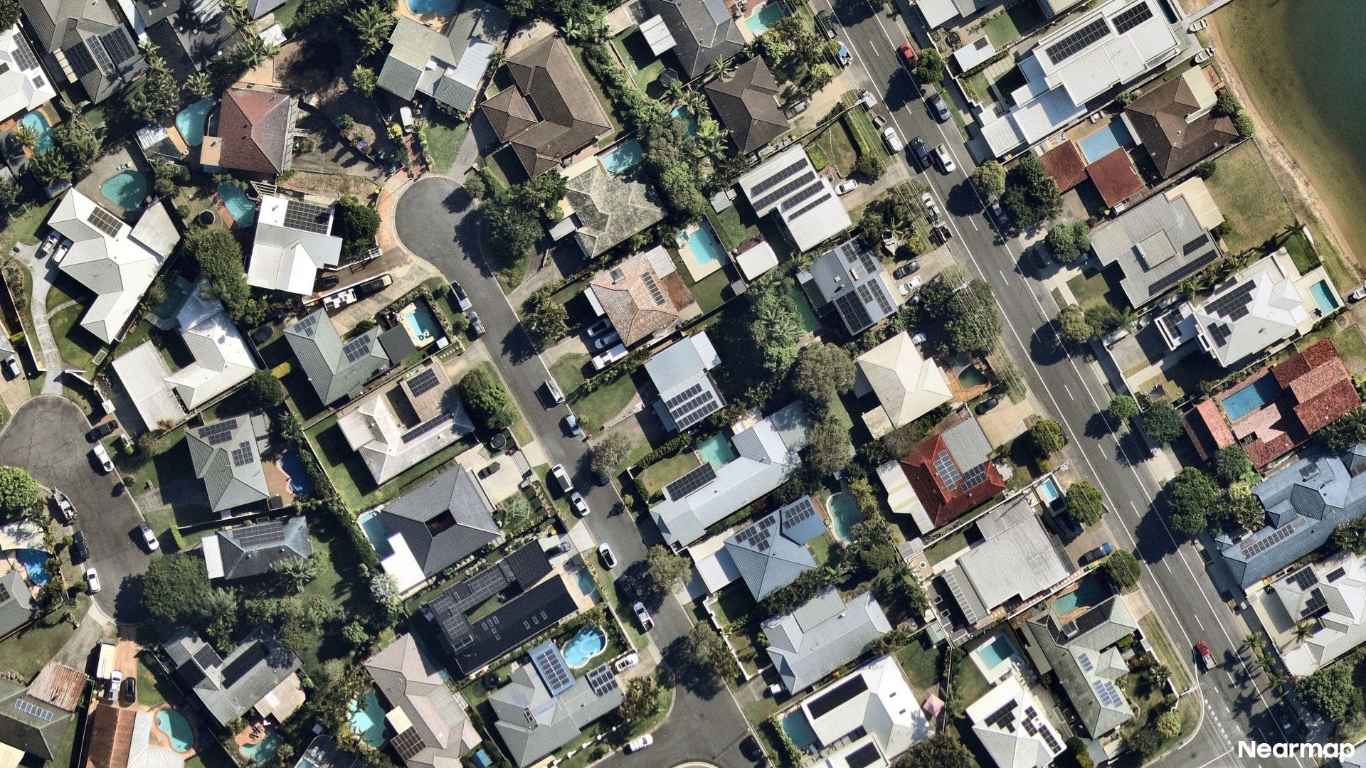 Vertical aerial view
