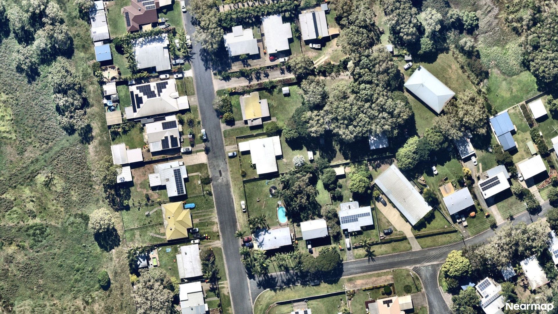 Vertical aerial view