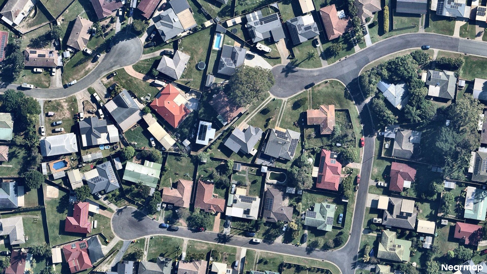 Vertical aerial view