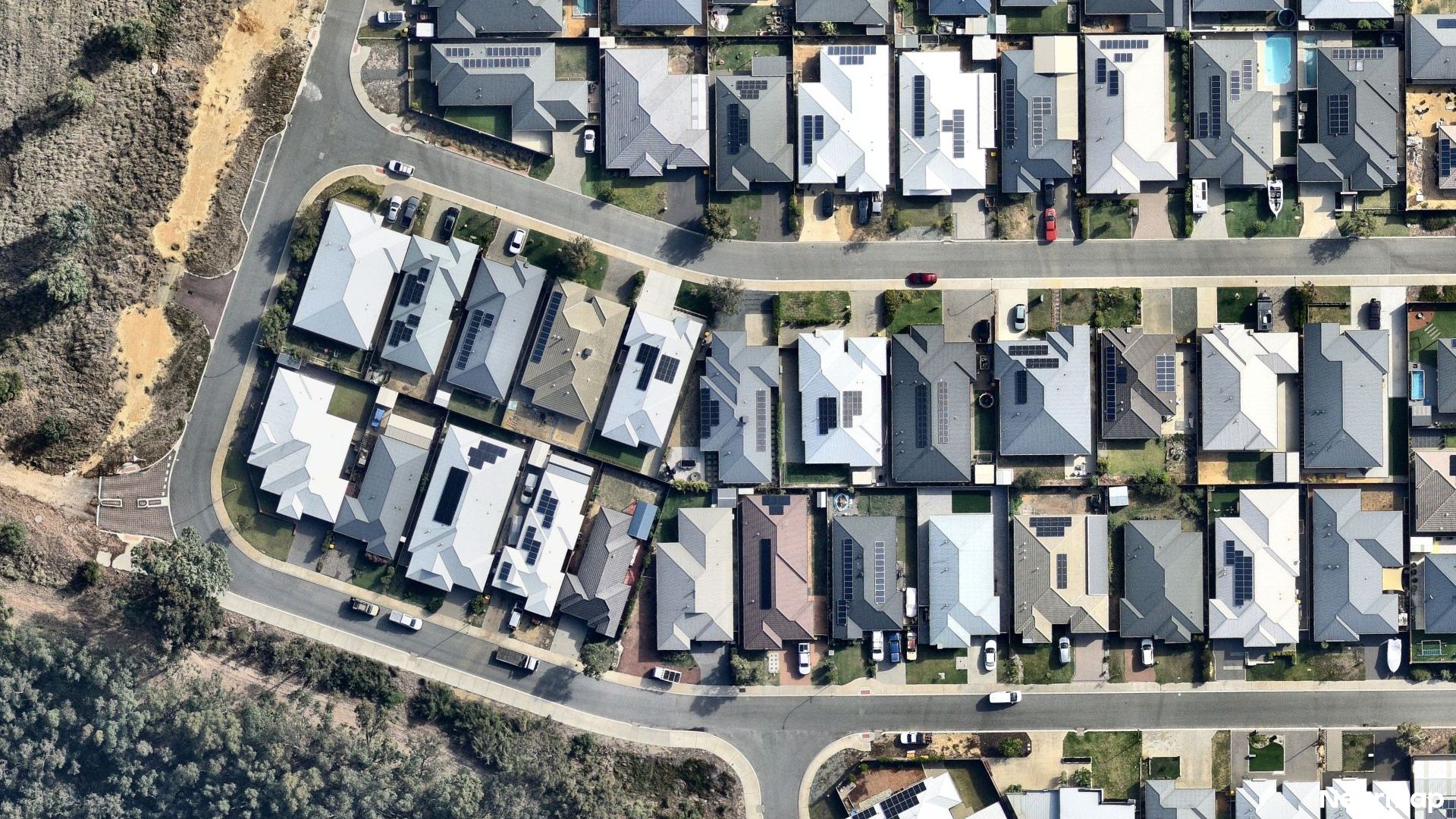 Vertical aerial view
