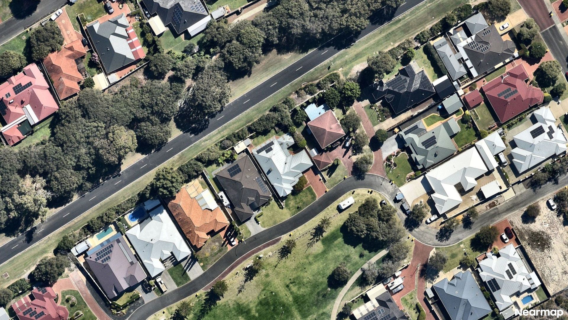 Vertical aerial view